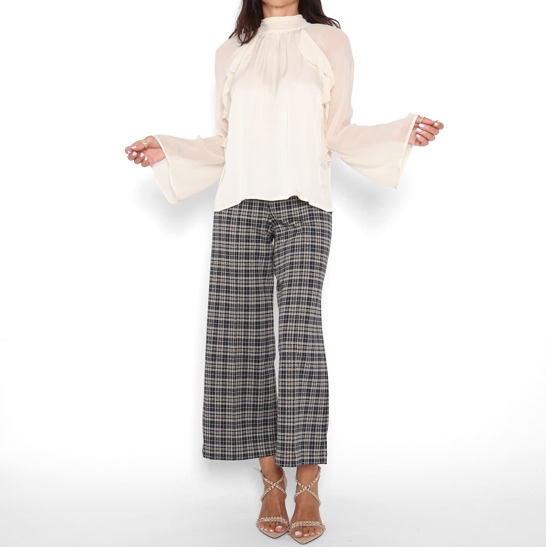 Blusa Volantes Crema — foto 2