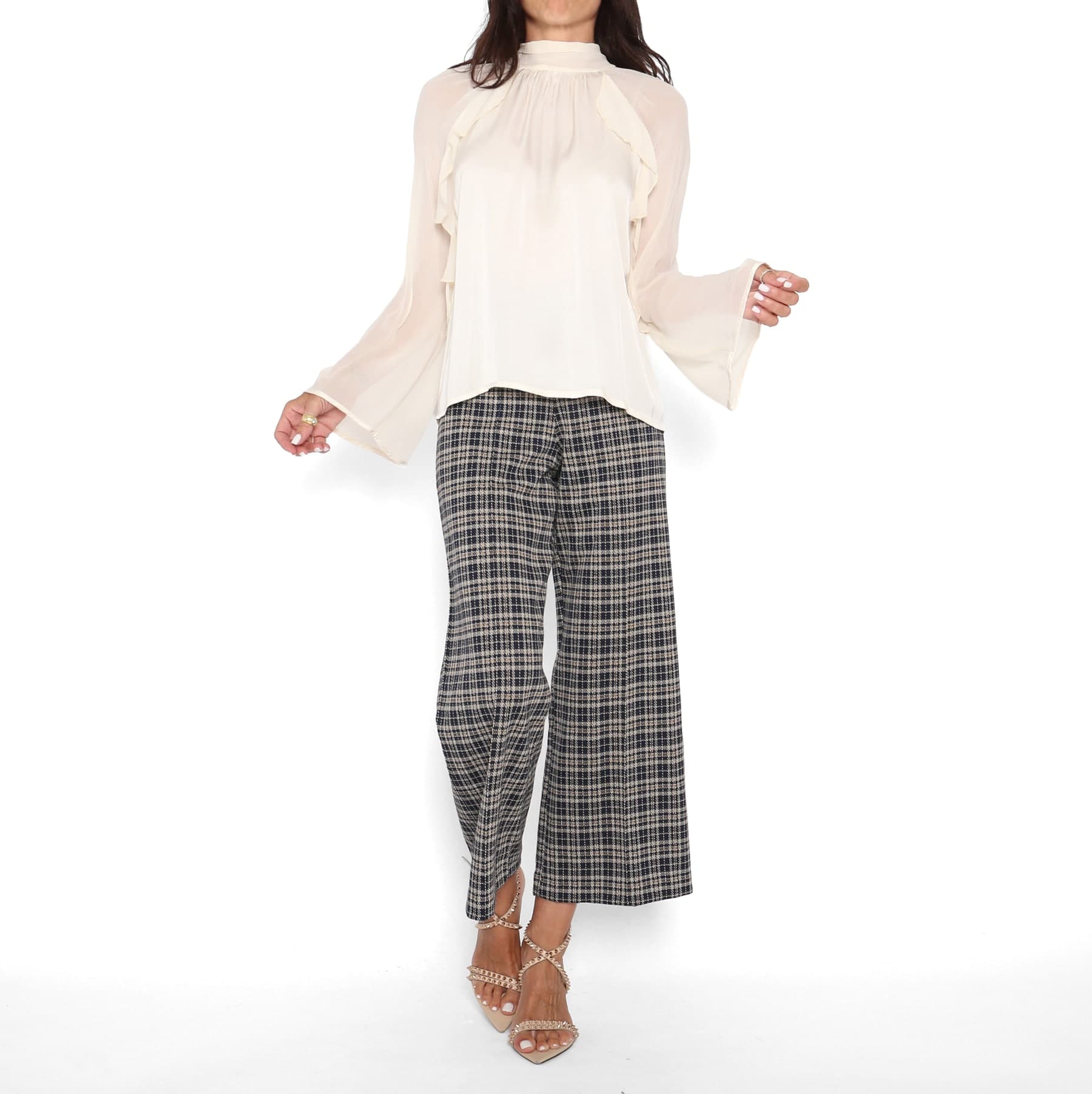 Blusa Volantes Crema — foto 3