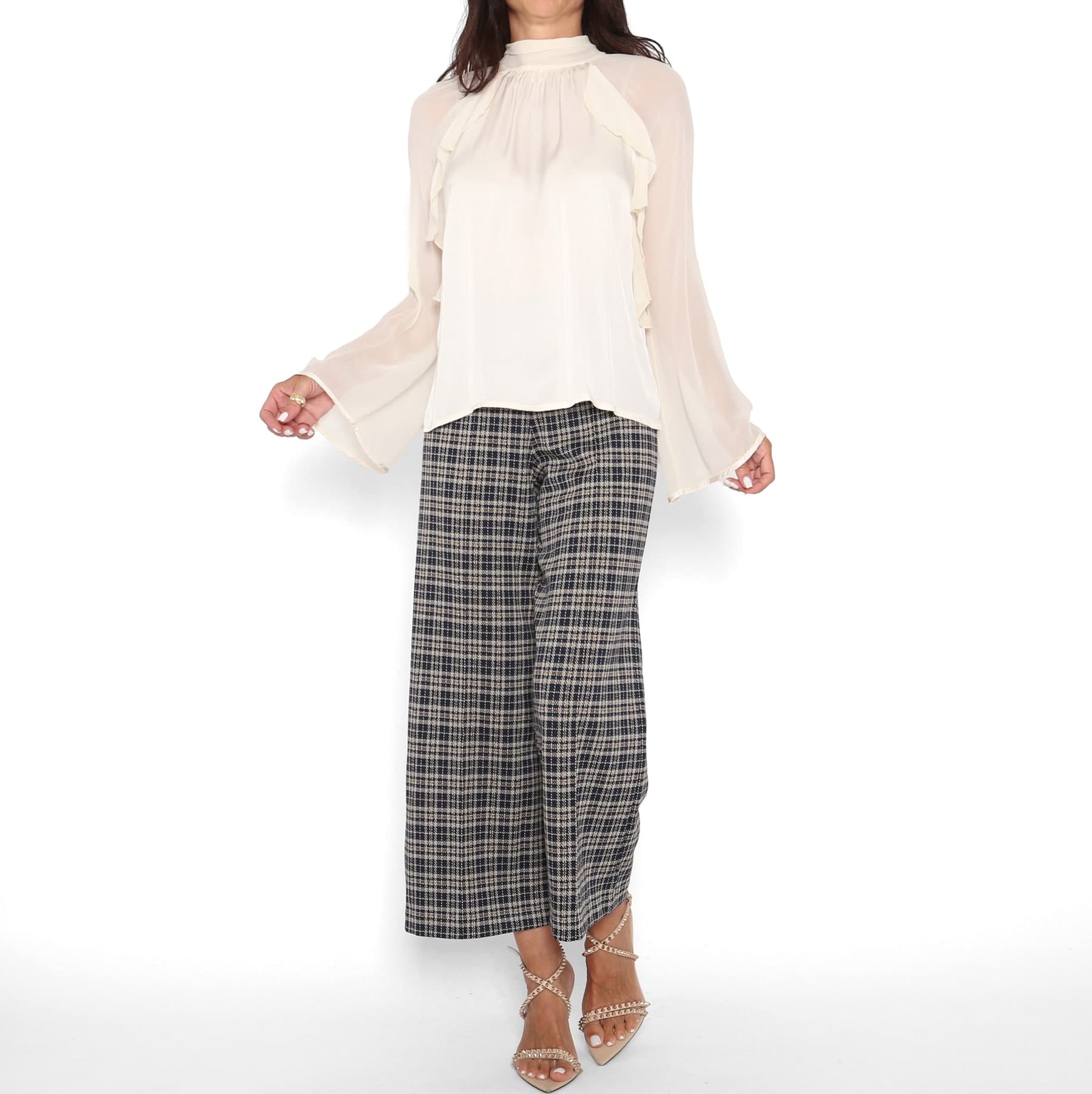 Blusa Volantes Crema — foto 4