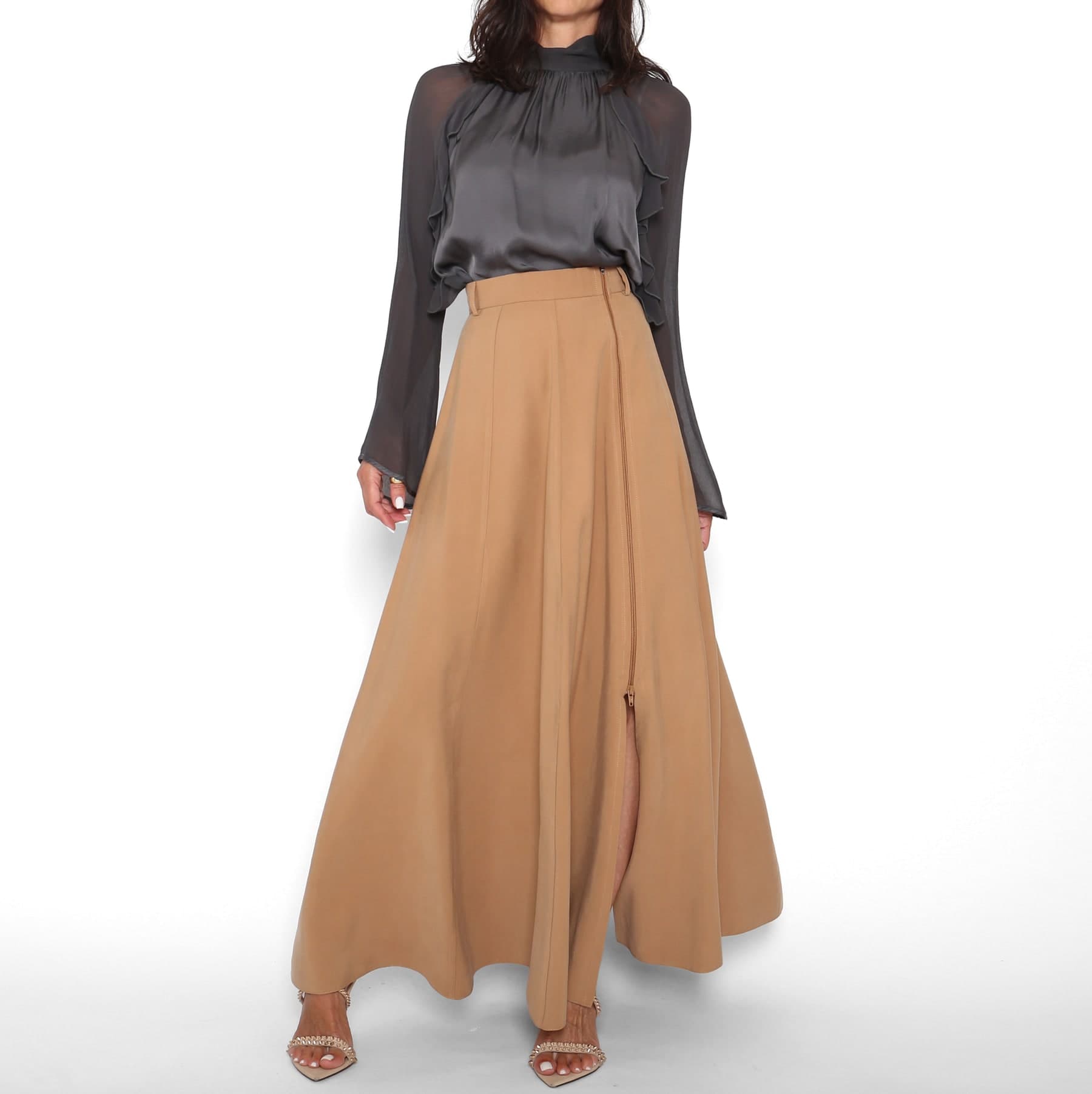 Blusa Volantes Gris — foto 4