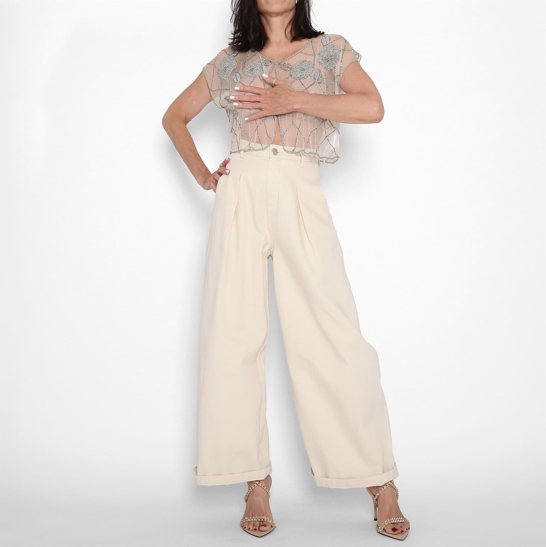 Bolero Encaje Nude — foto 2