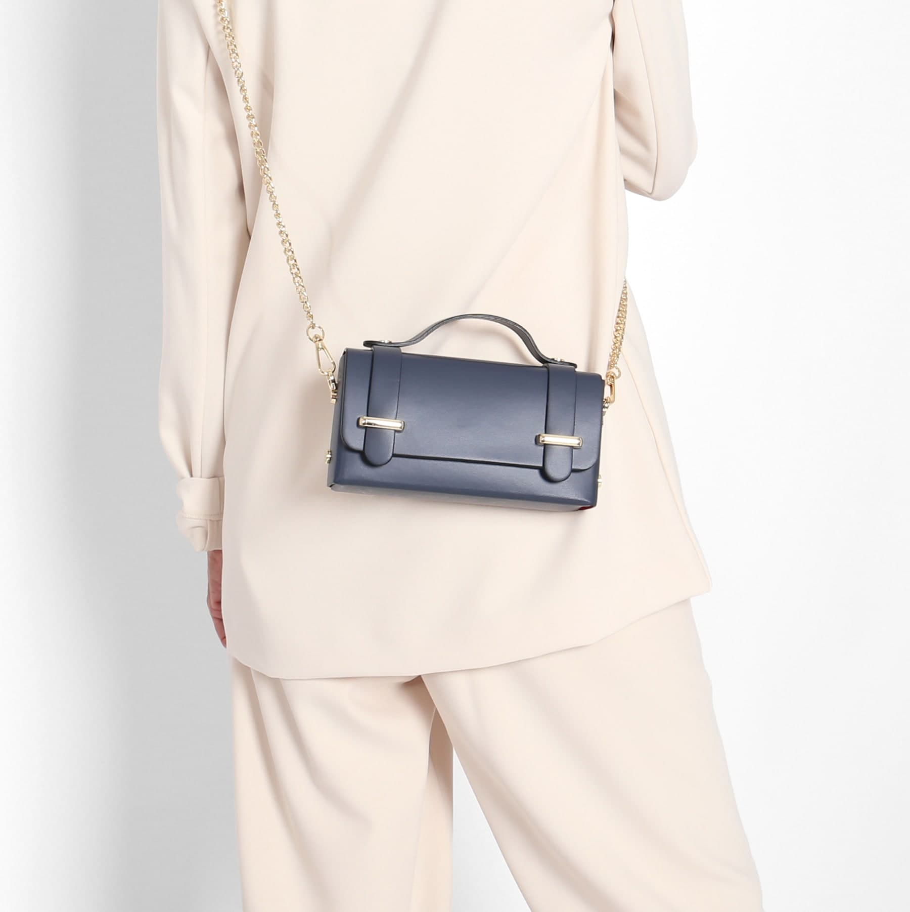 Bolso Mini Piel Azul — foto 2