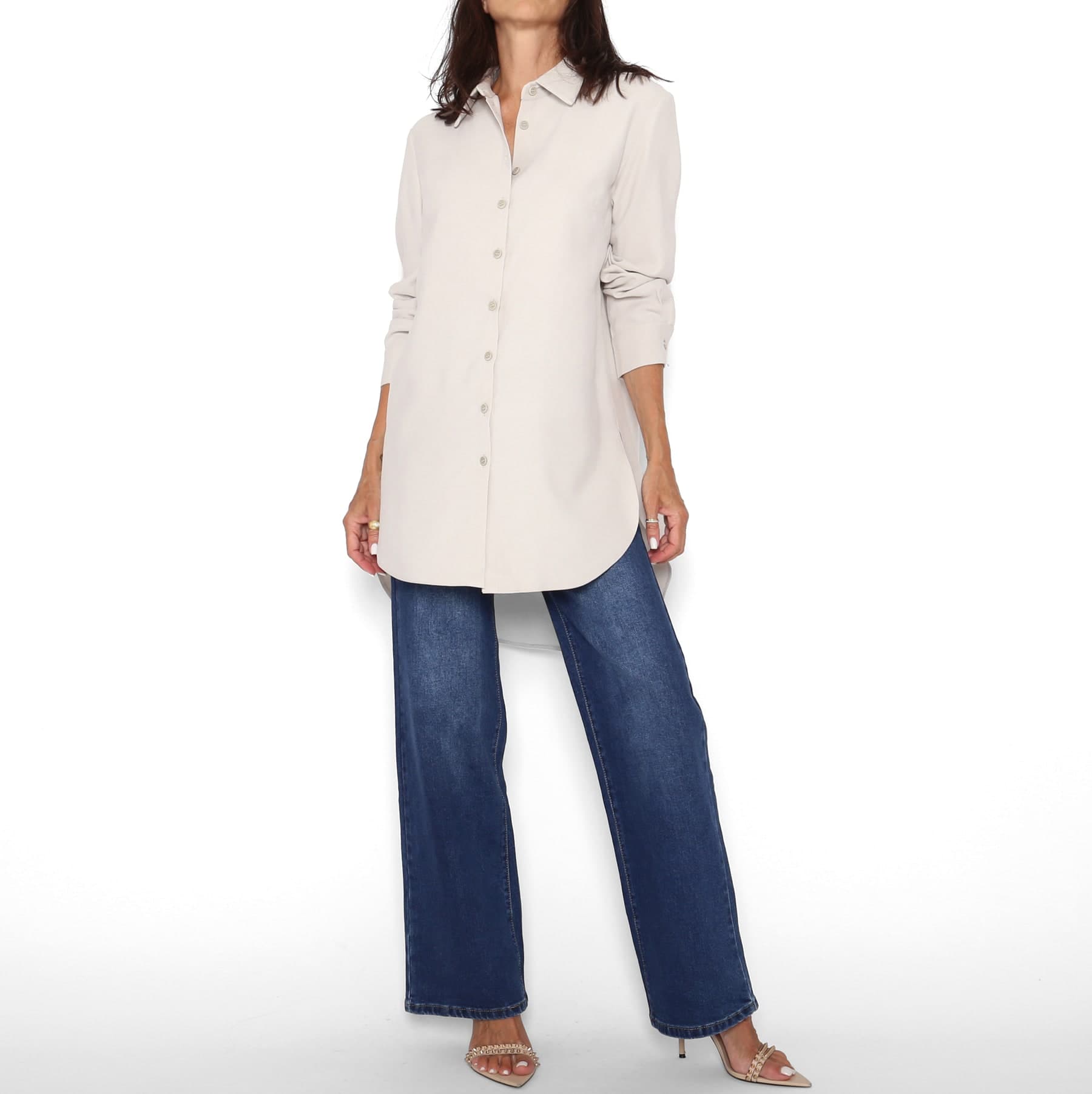 Camisa-Chaqueta Marfil — foto 2