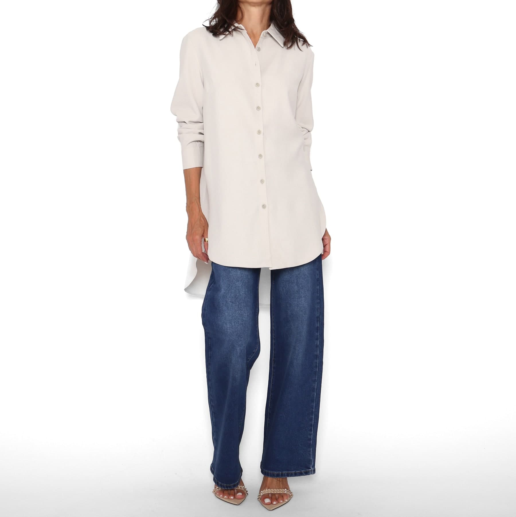 Camisa-Chaqueta Marfil — foto 3