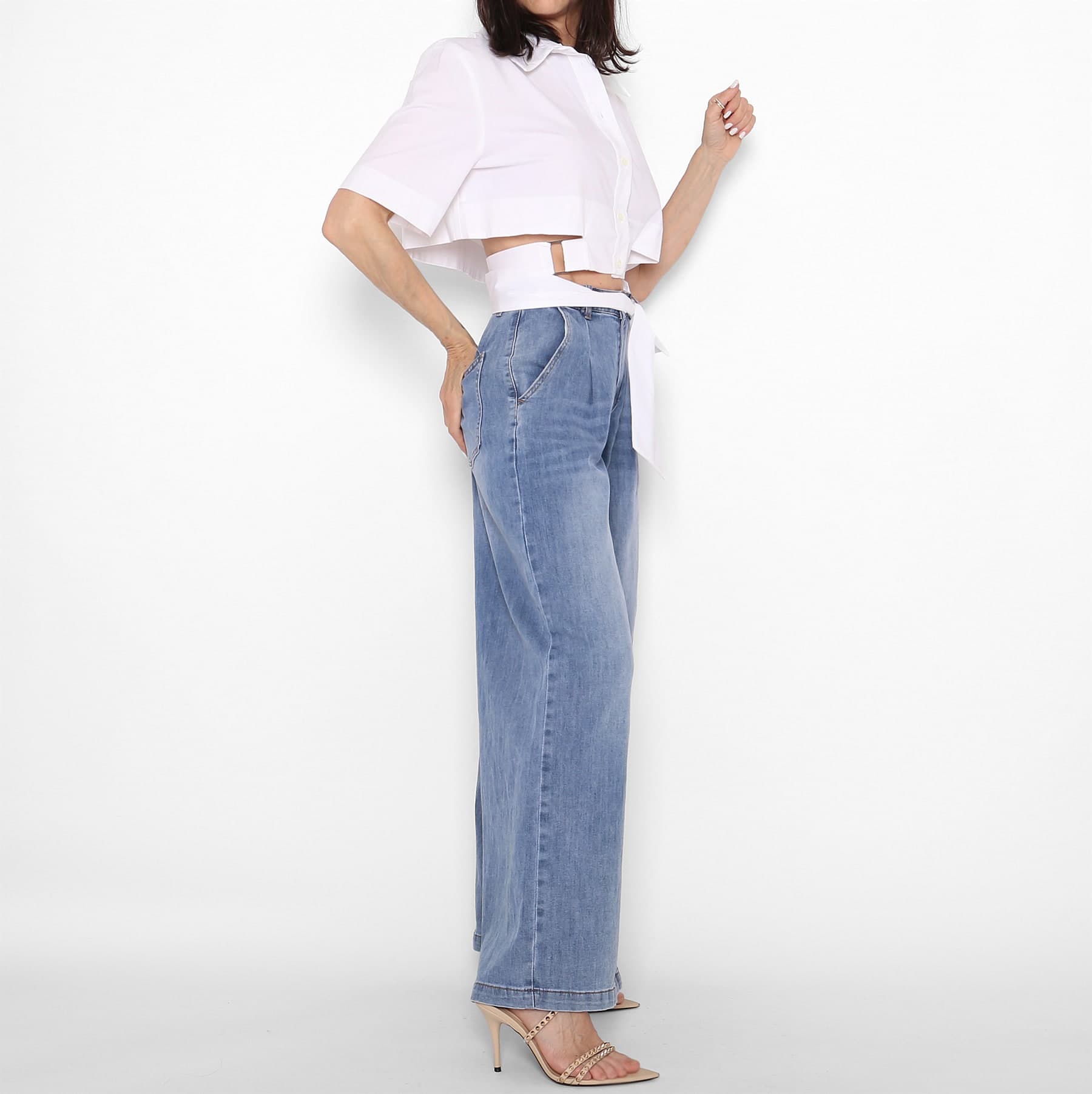 Camisa Cinturón Blanca — foto 2