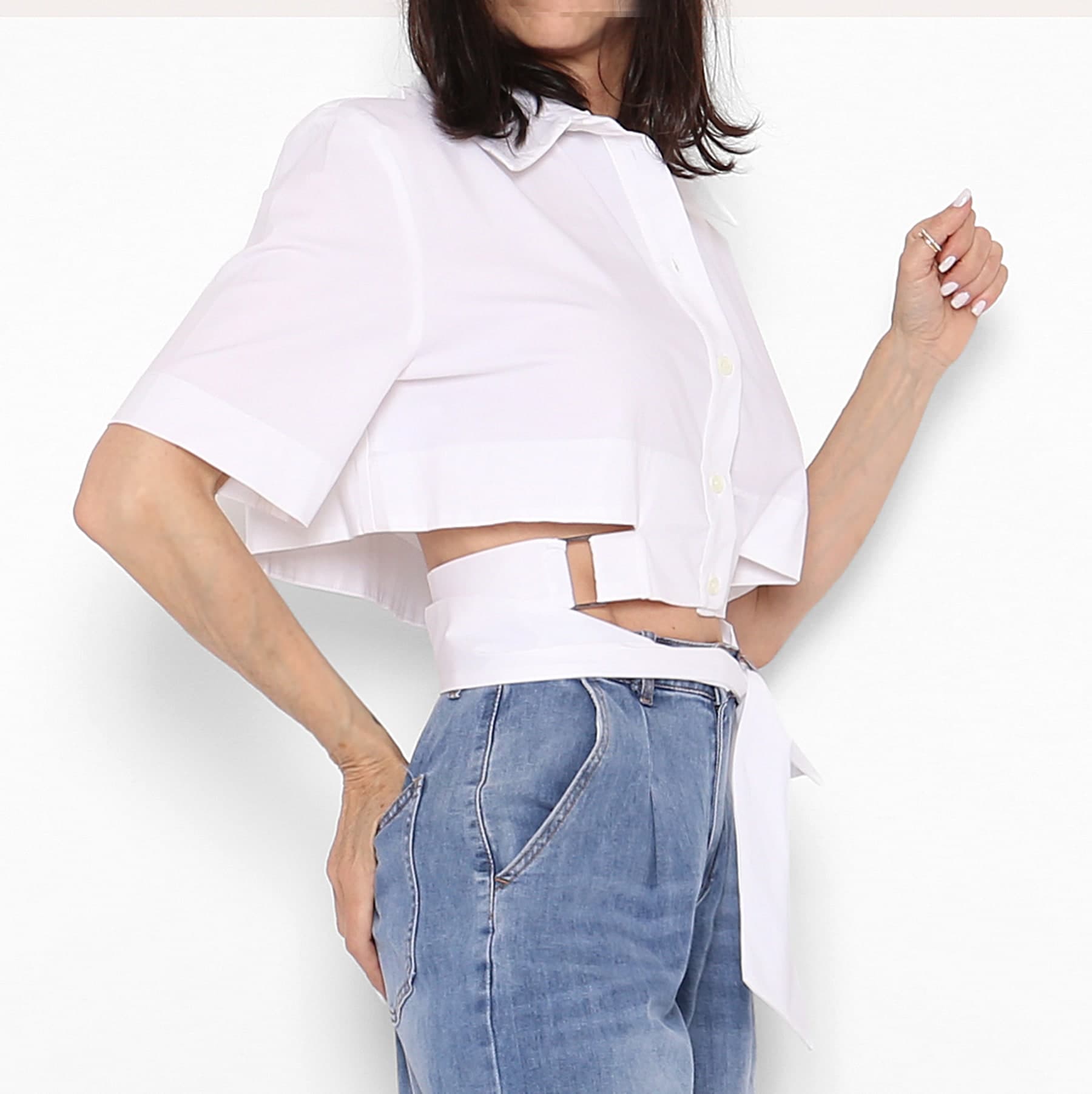 Camisa Cinturón Blanca — foto 3
