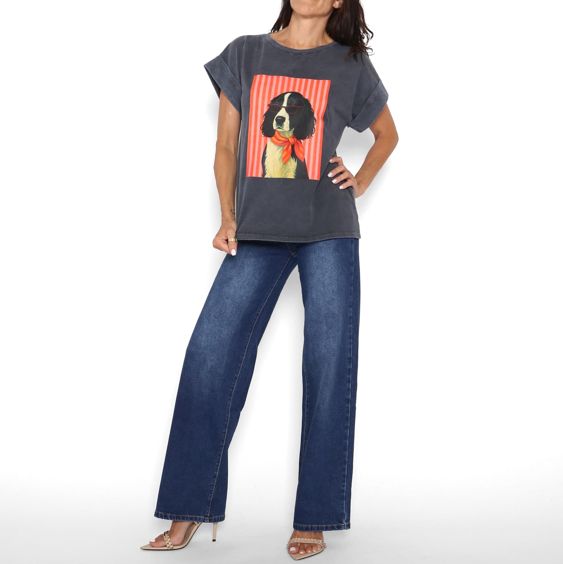 Camiseta Stylish Dog Negra — foto 2