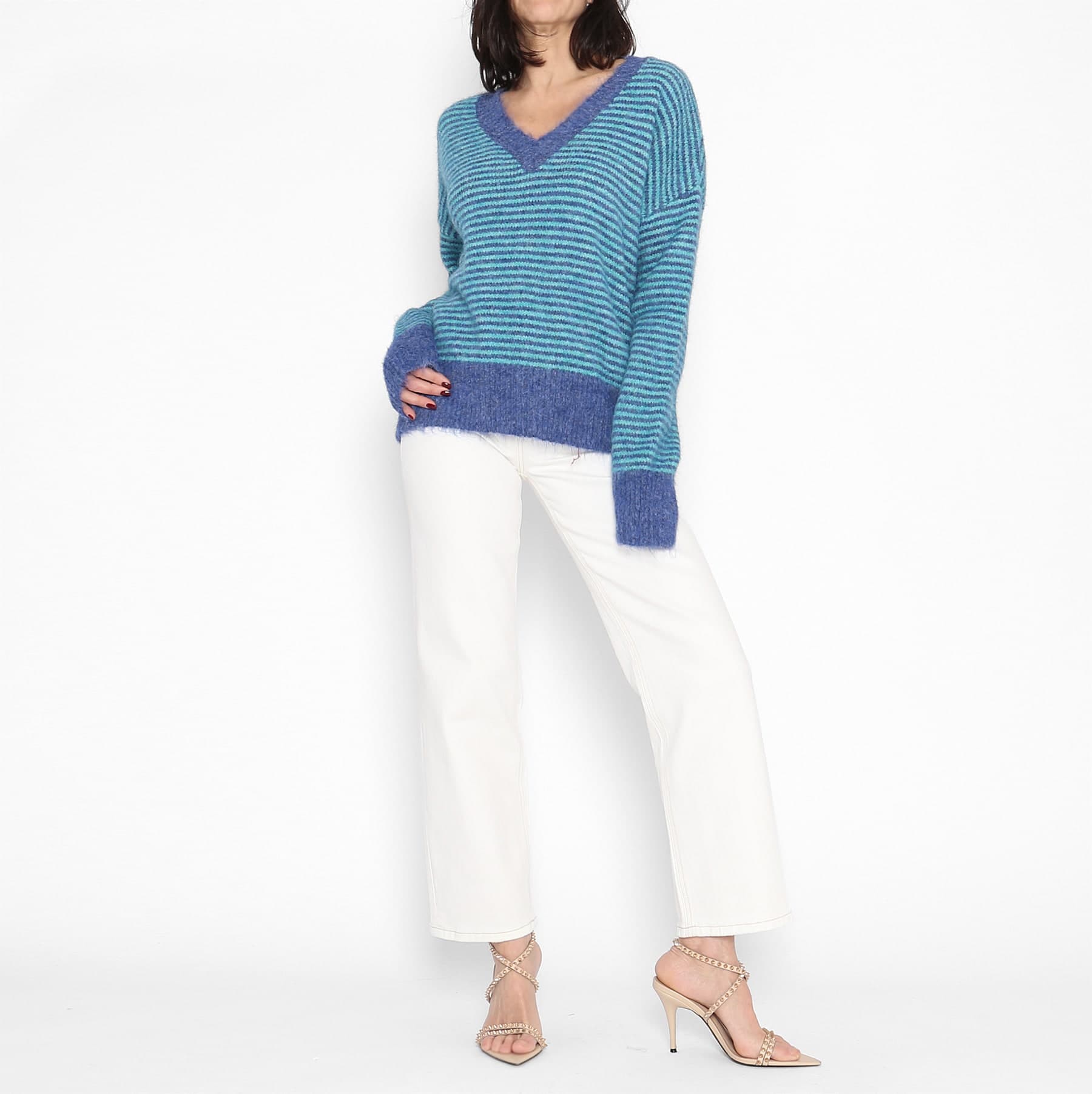 Jersey Bicolor Azul Y Turquesa — foto 3