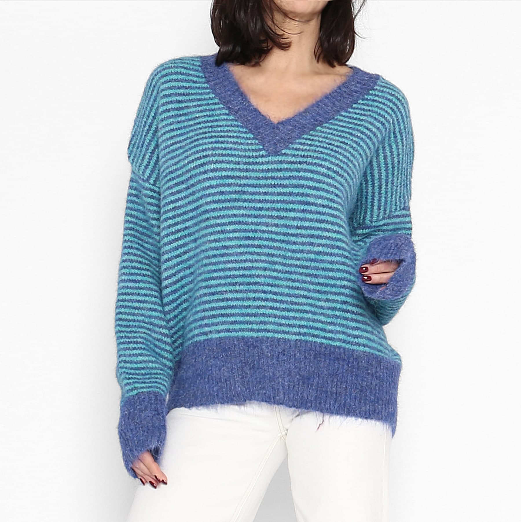 Jersey Bicolor Azul Y Turquesa — foto 4