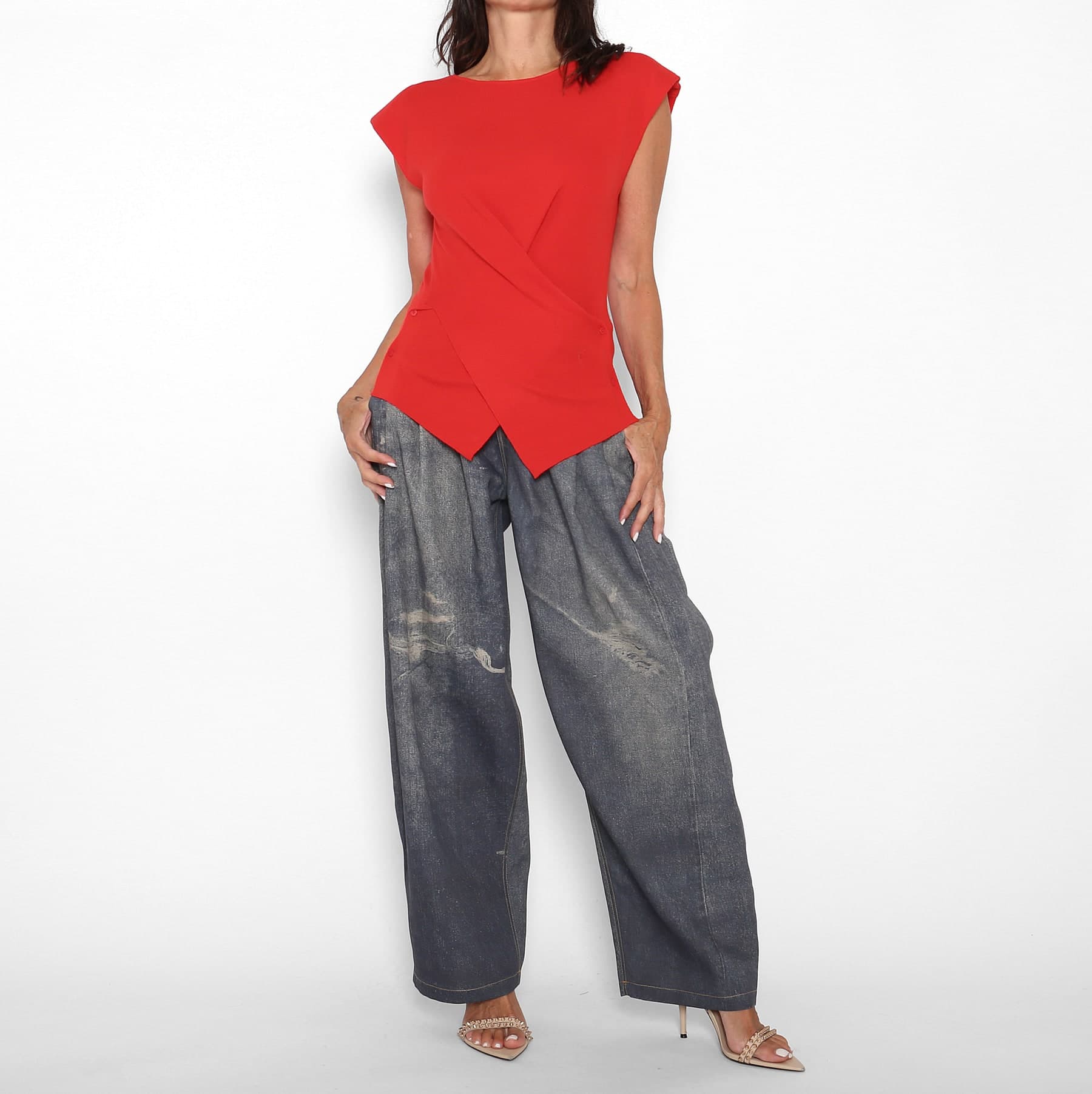 Jersey S/M Abotonado Rojo — foto 2