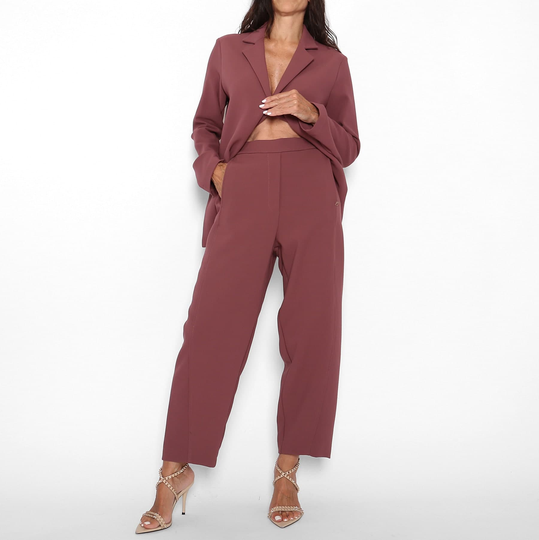 Pantalón Traje Malva empolvado — foto 3