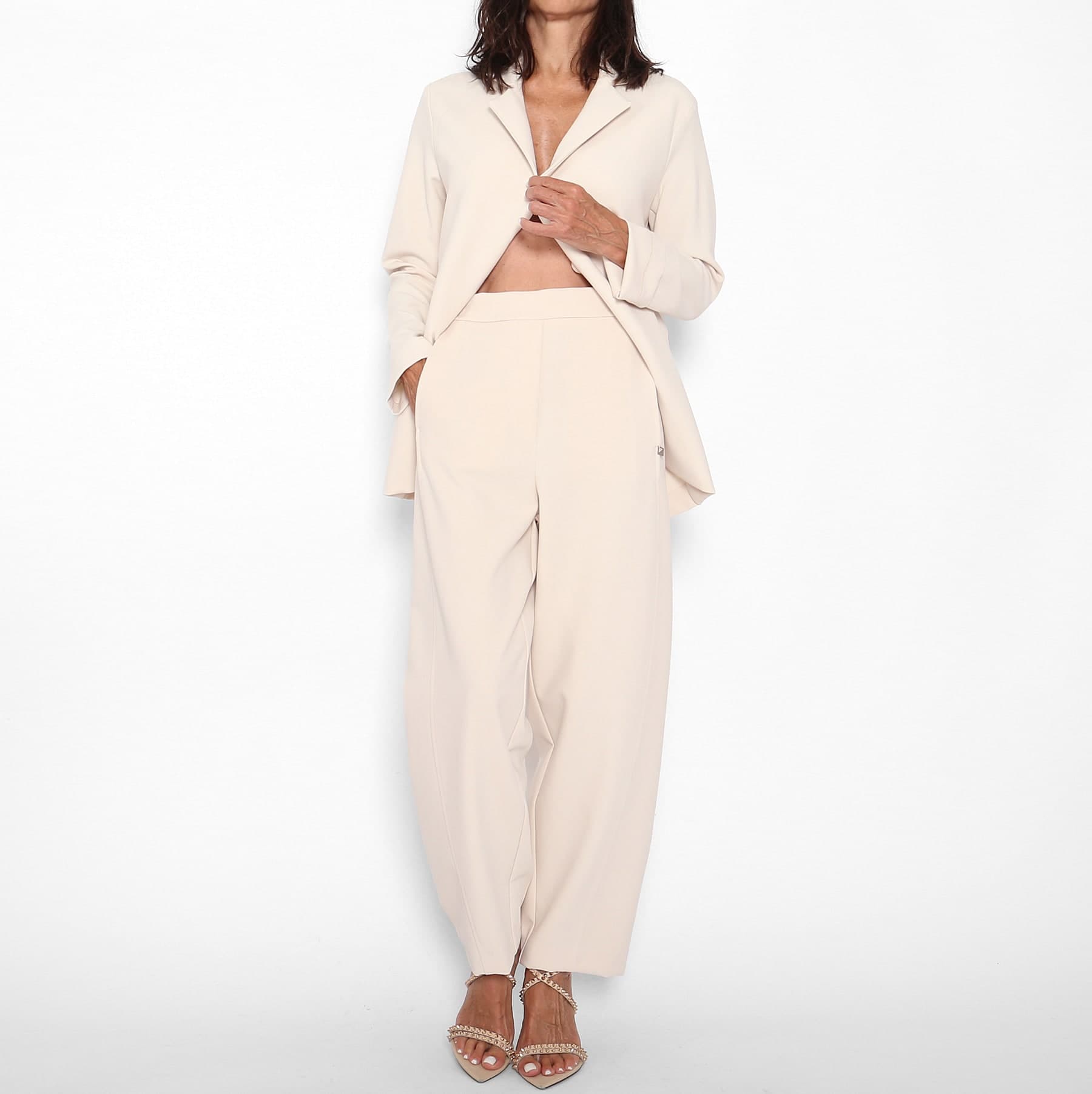 Pantalón Traje Crema — foto 2