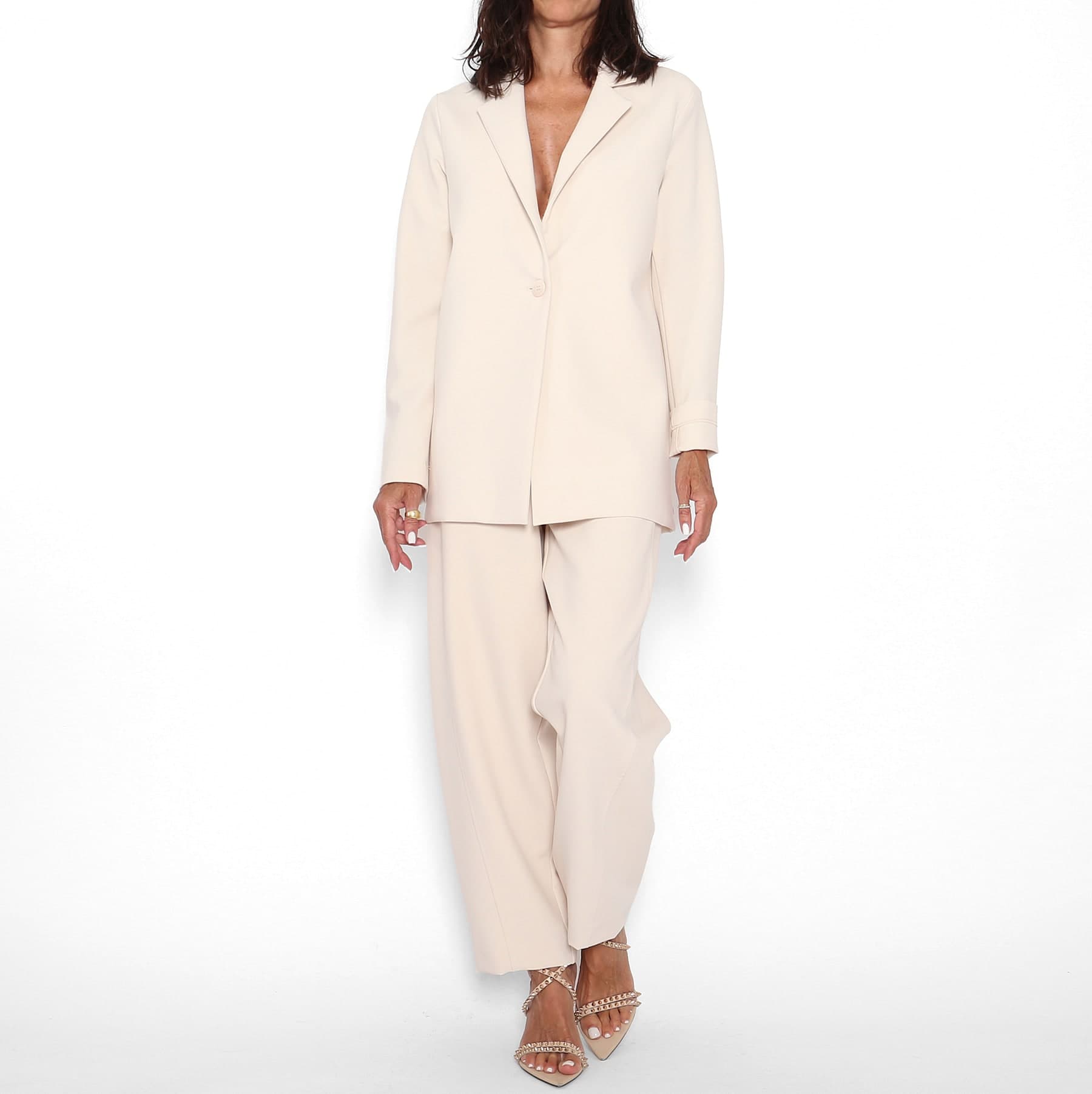 Pantalón Traje Crema — foto 4