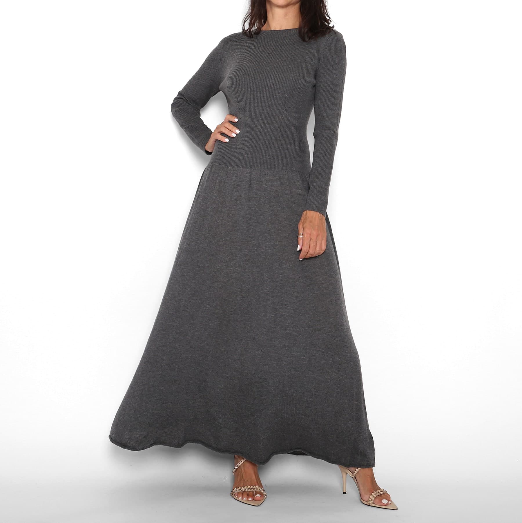 Vestido Punto Gris — foto 2
