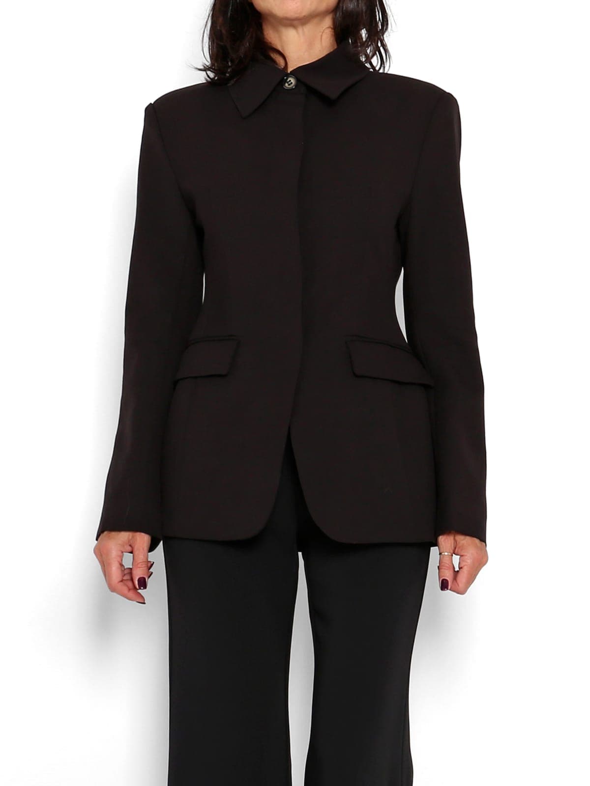 Chaqueta Blazer  Abotonada Azul Marino