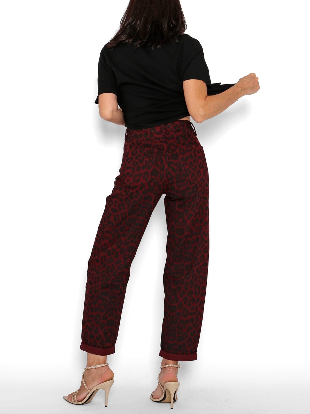 Pantalón Animal Print Rojo — foto 4