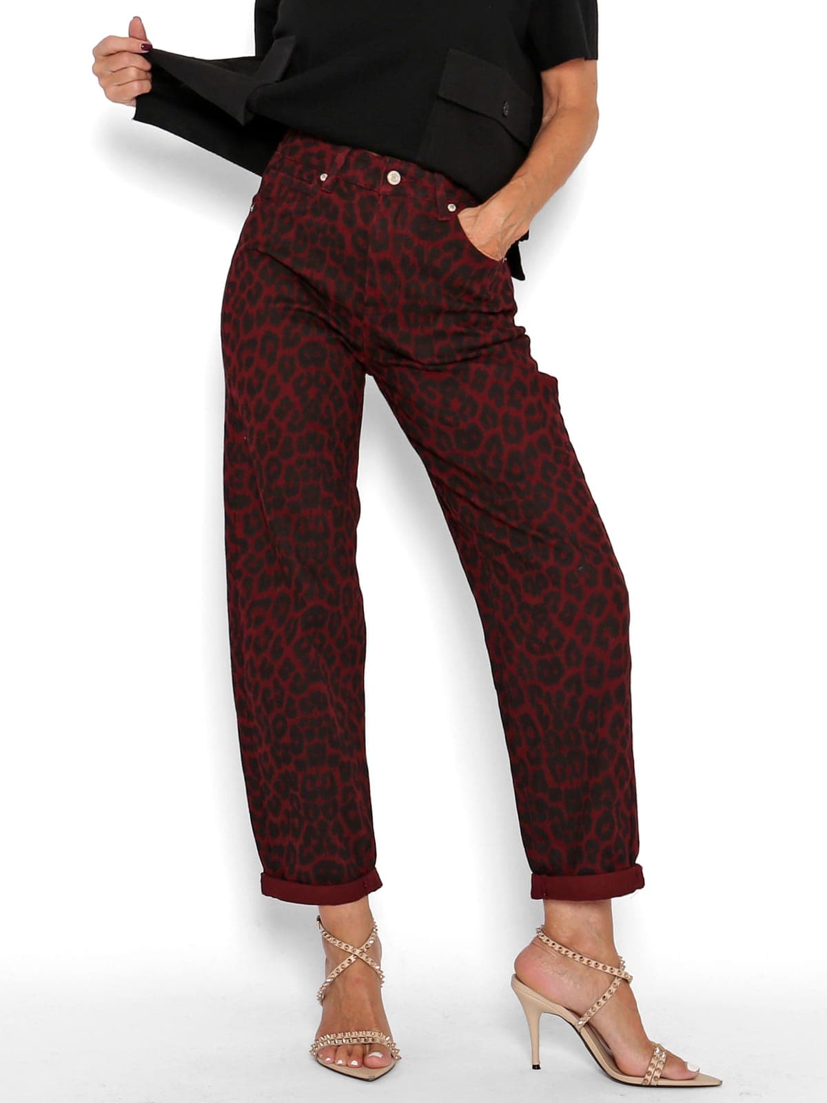 Pantalón Animal Print Rojo