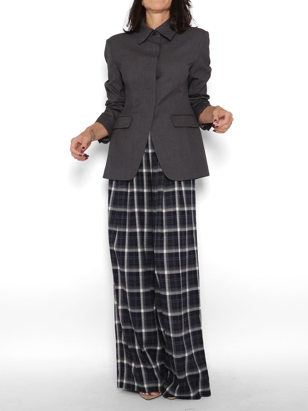 Chaqueta Blazer Abotonada Gris — foto 2
