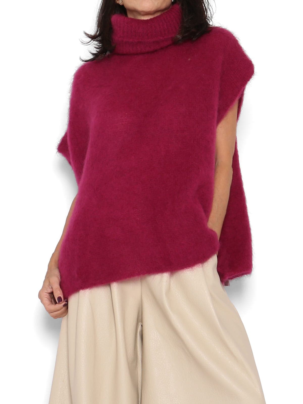Jersey Poncho Cereza