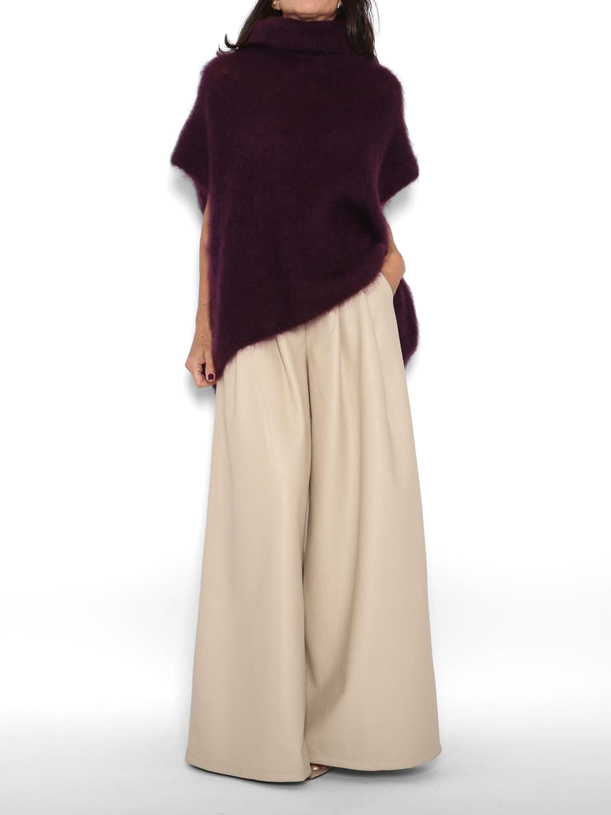 Jersey Poncho Marrón Chocolate — foto 2