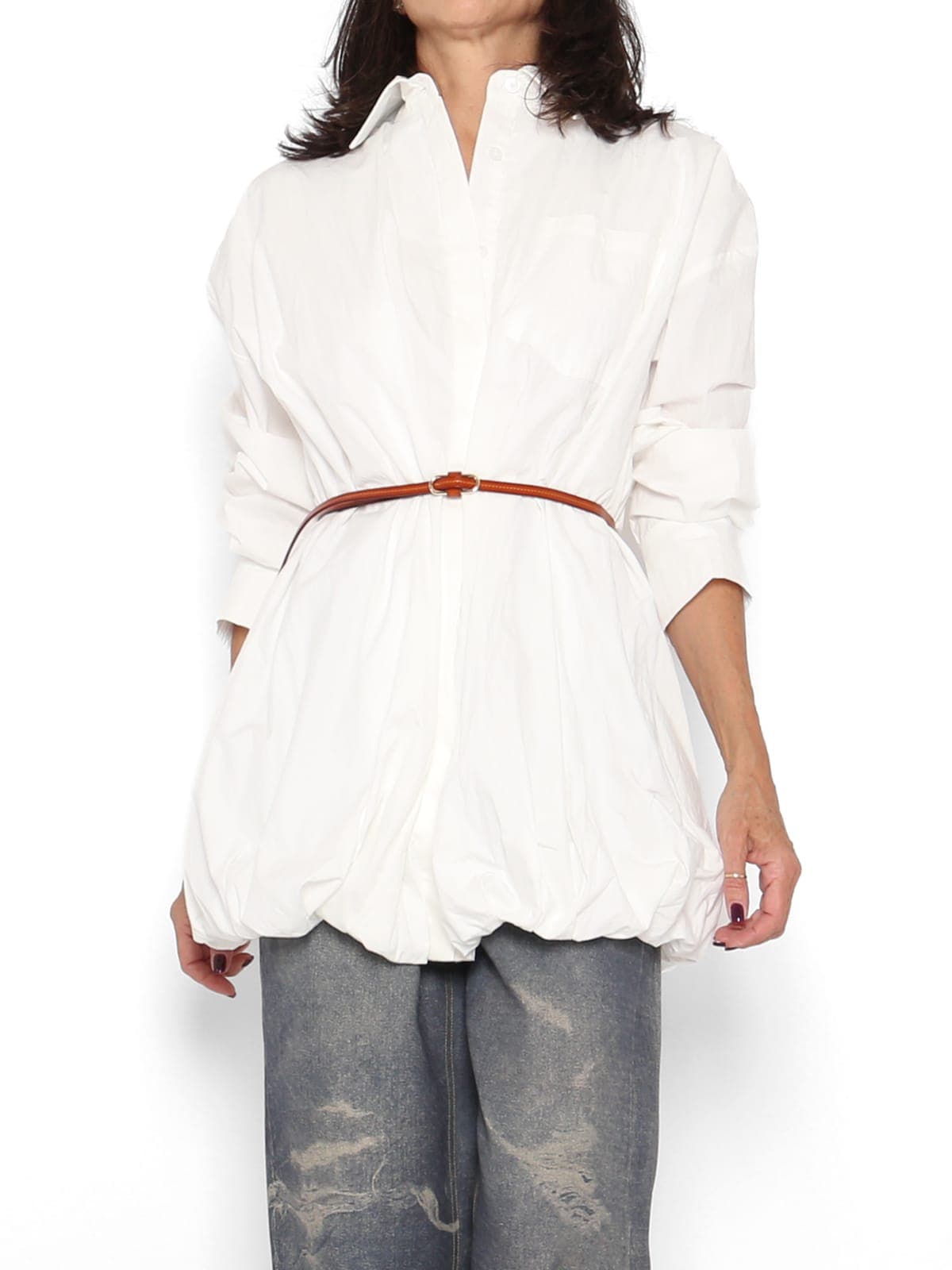 Camisa globo blanca