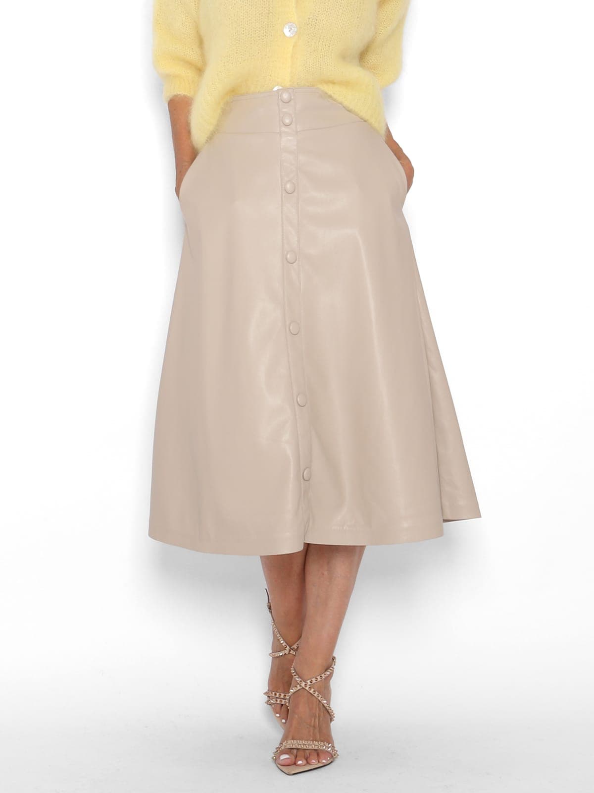 Falda Ecopiel Marfil