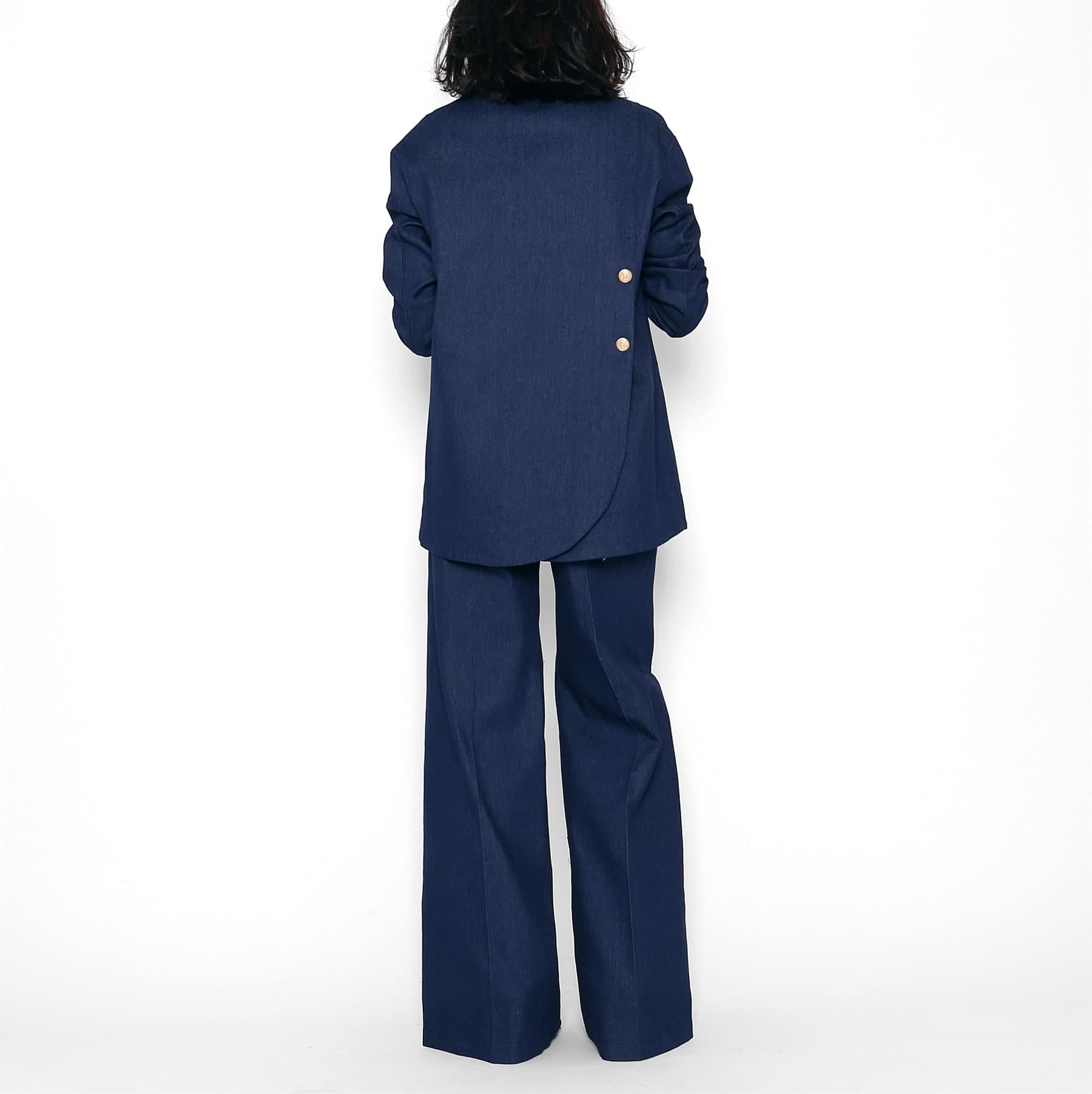 Americana Denim Botones — foto 4