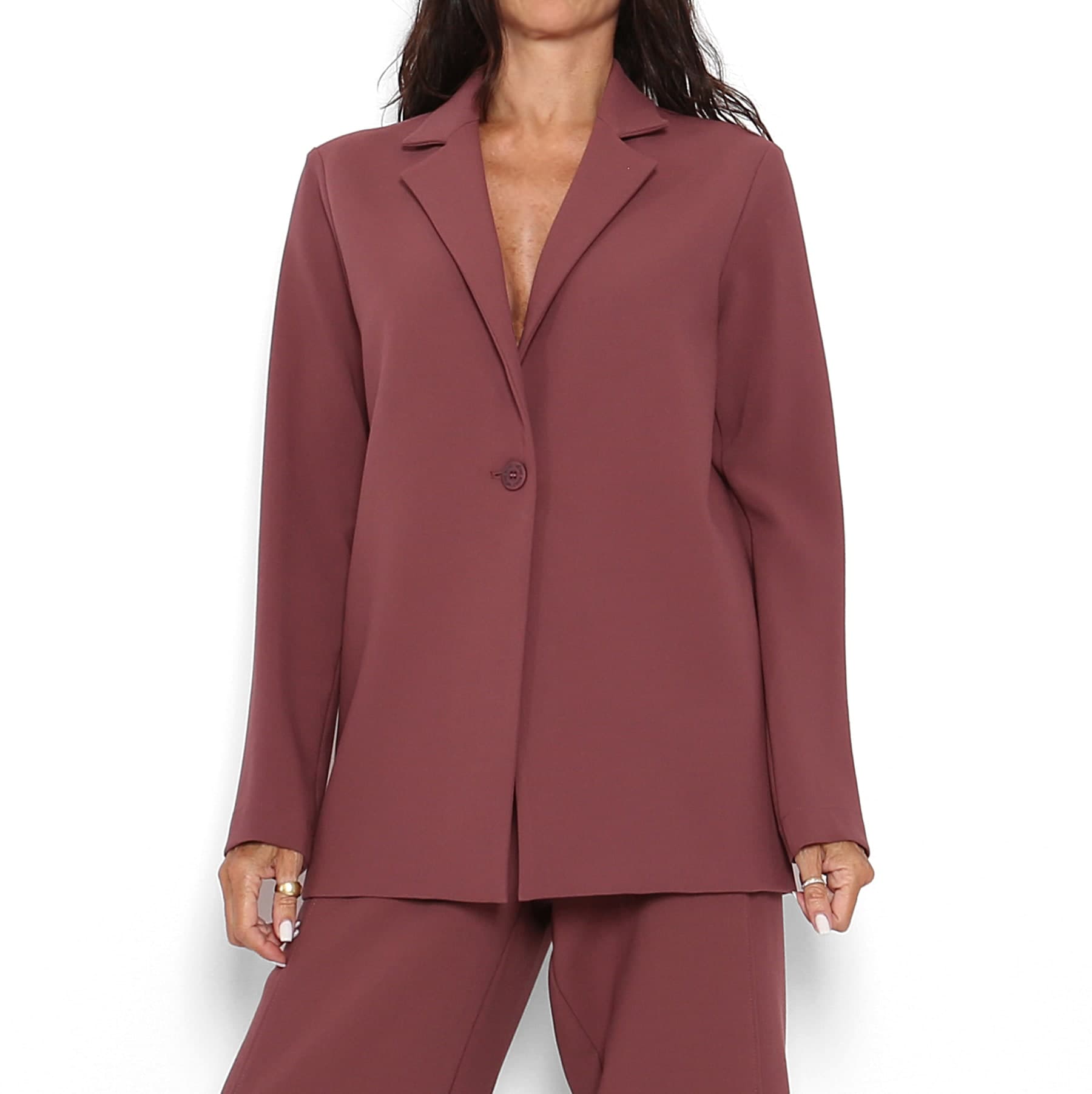 Blazer Malva Empolvado