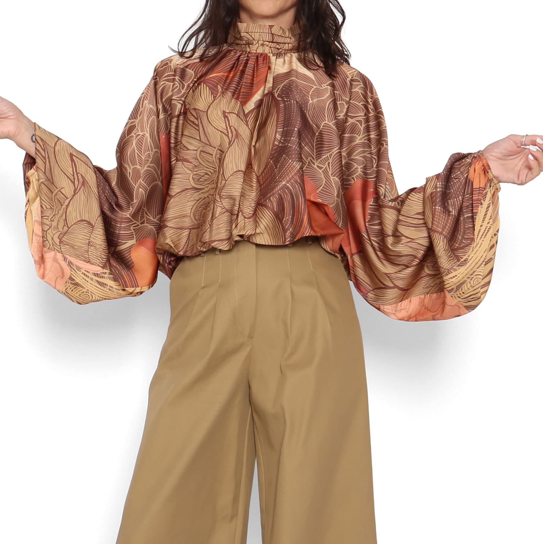 Blusón Estampado Bomber