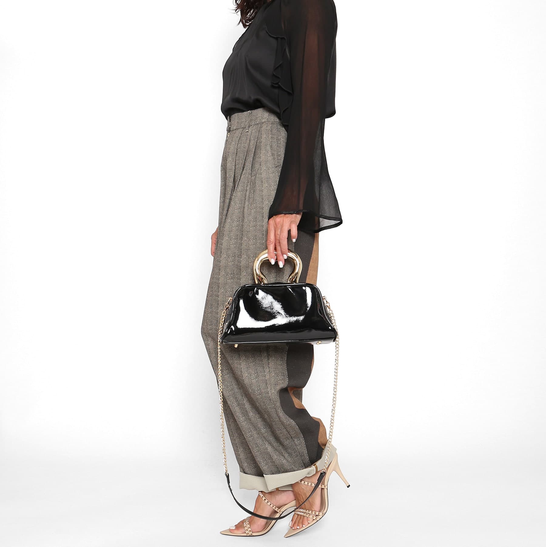 Bolso Charol Negro — foto 2