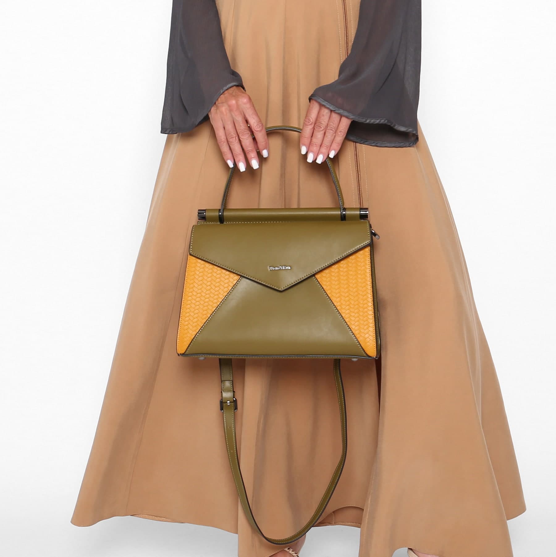 Bolso Reversible Caqui