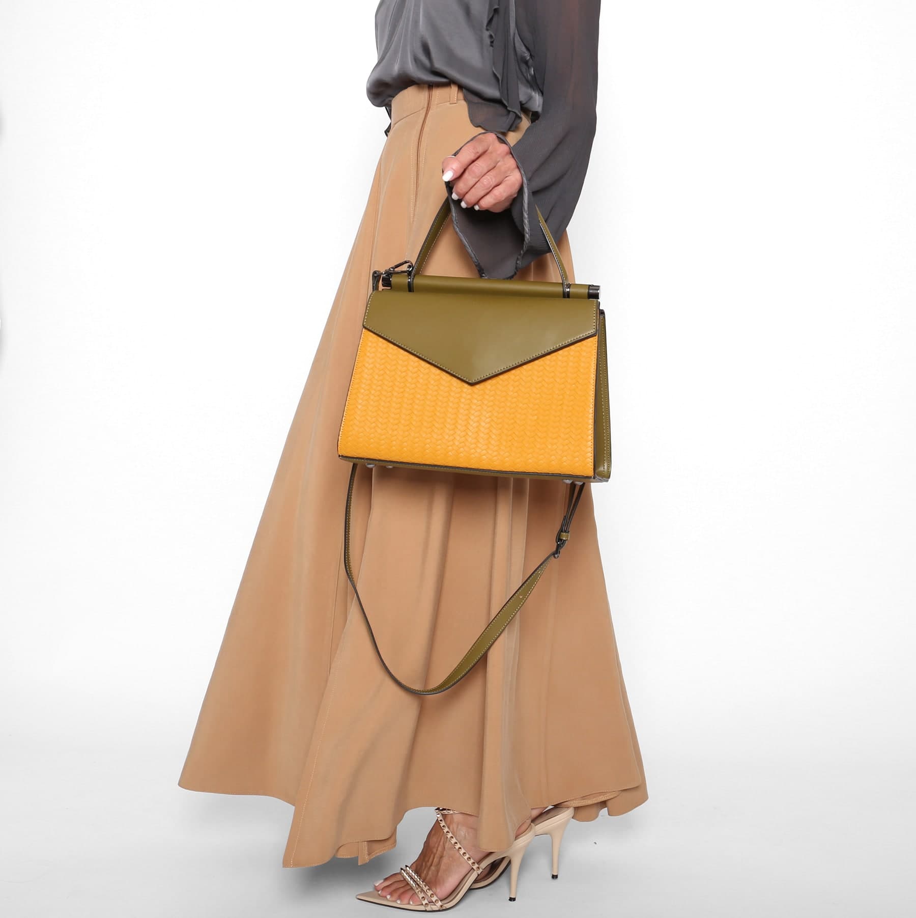 Bolso Reversible Caqui — foto 5