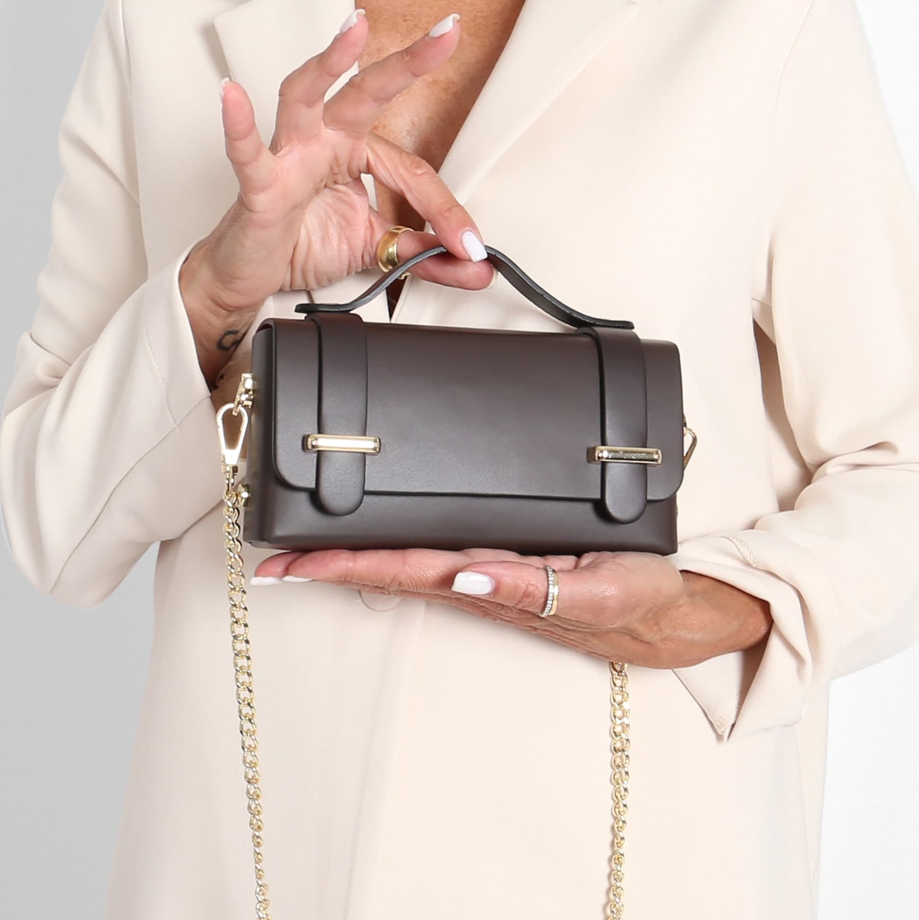 Bolso Mini Piel Negro