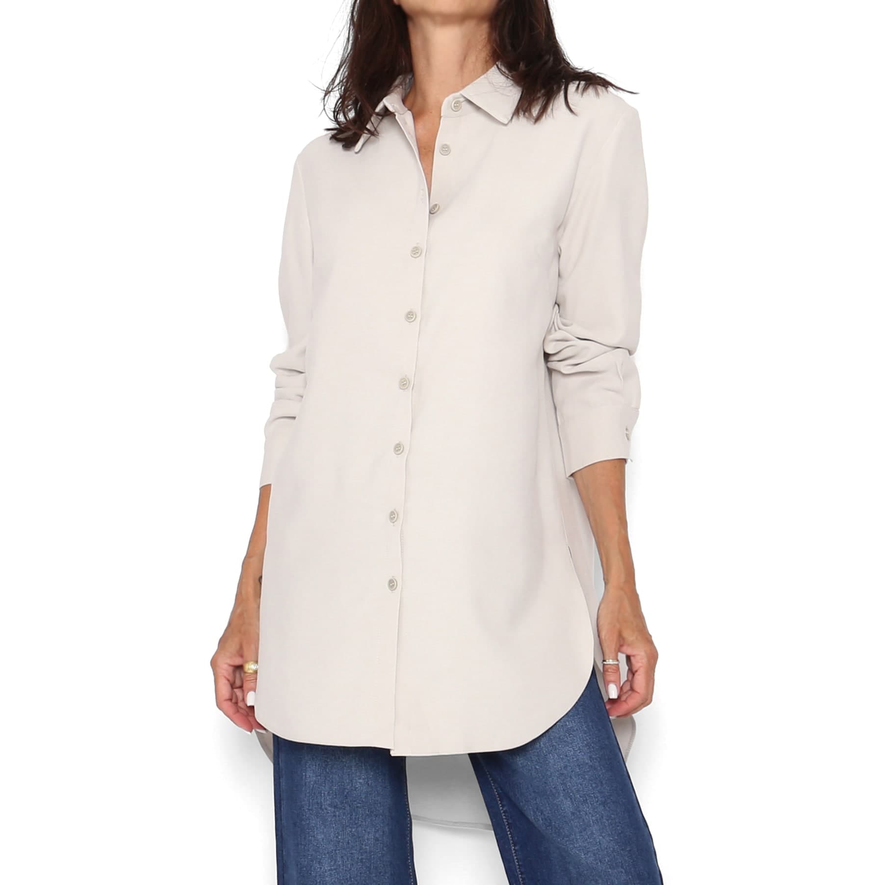 Camisa-Chaqueta Marfil