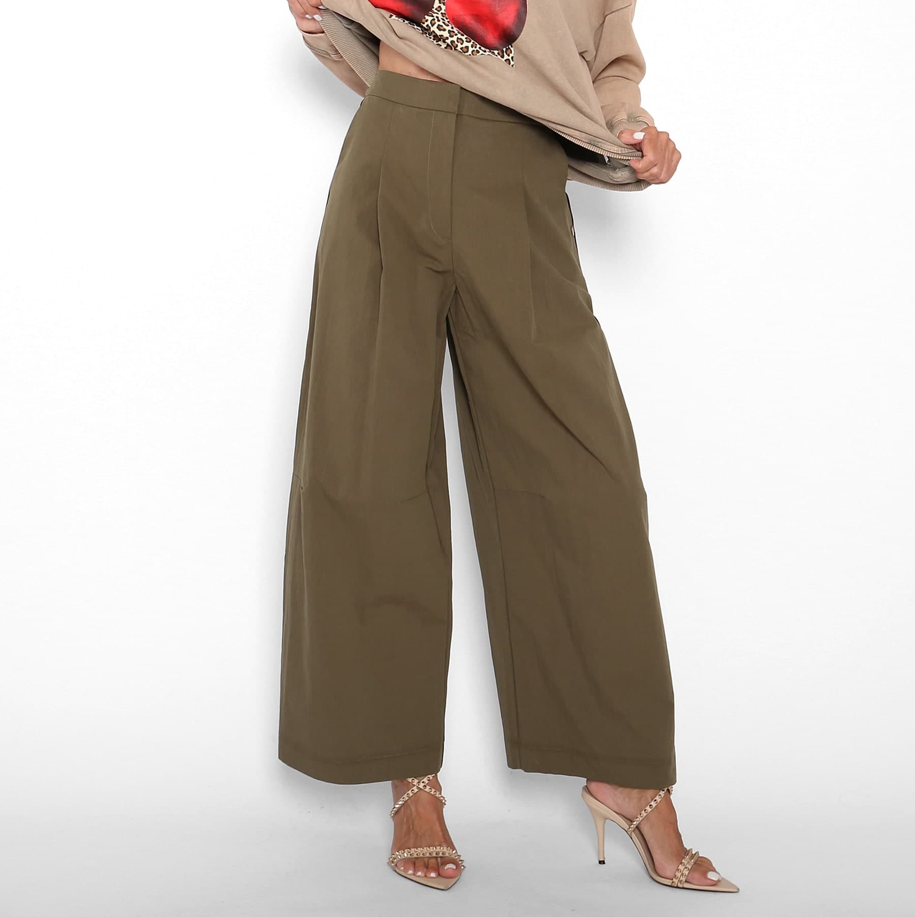 Pantalón Ancho Caqui