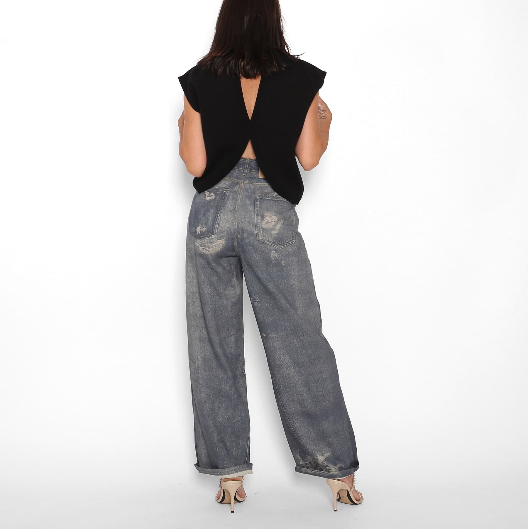 Pantalón Falso Denim — foto 2