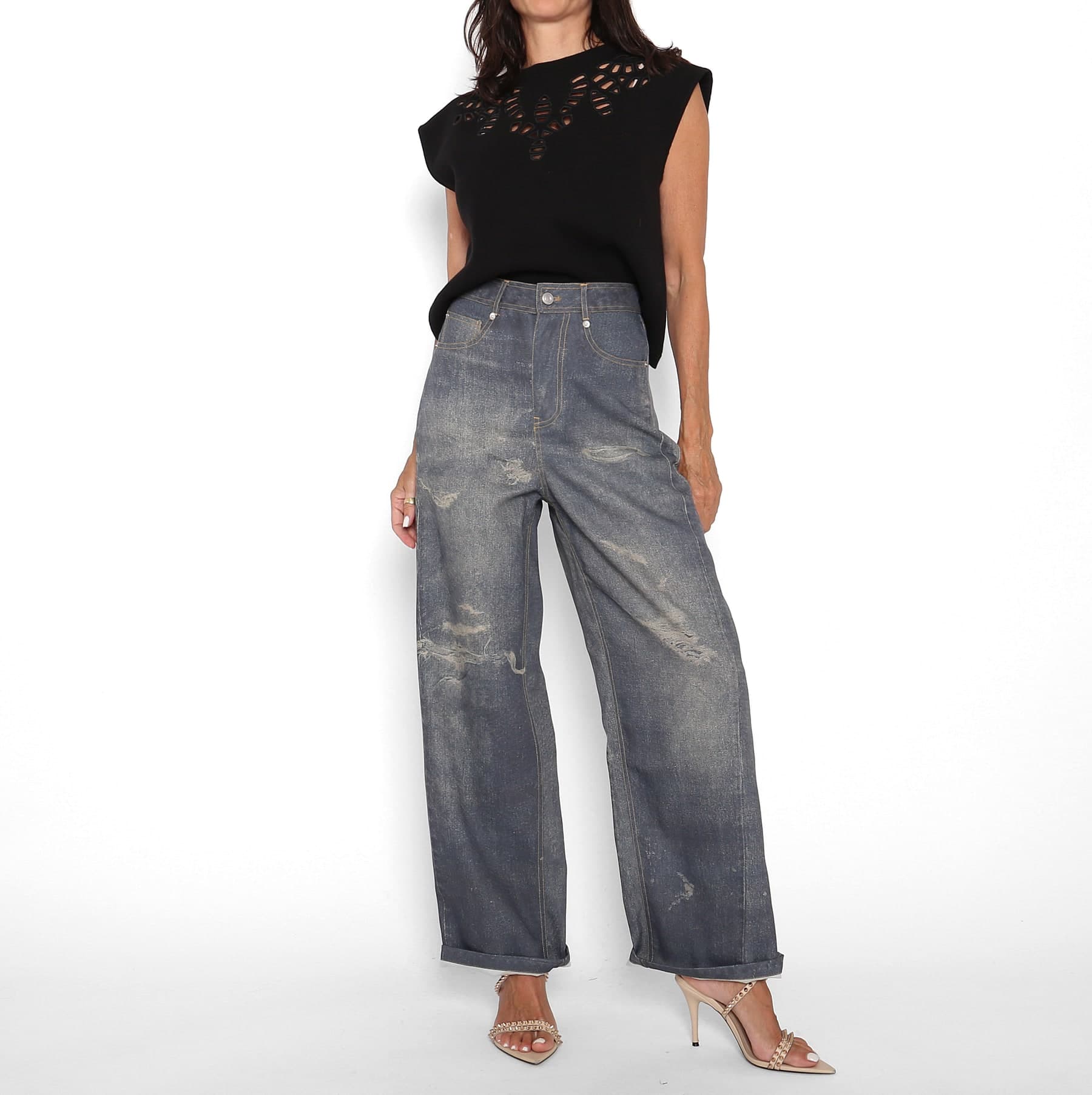 Pantalón Falso Denim — foto 4