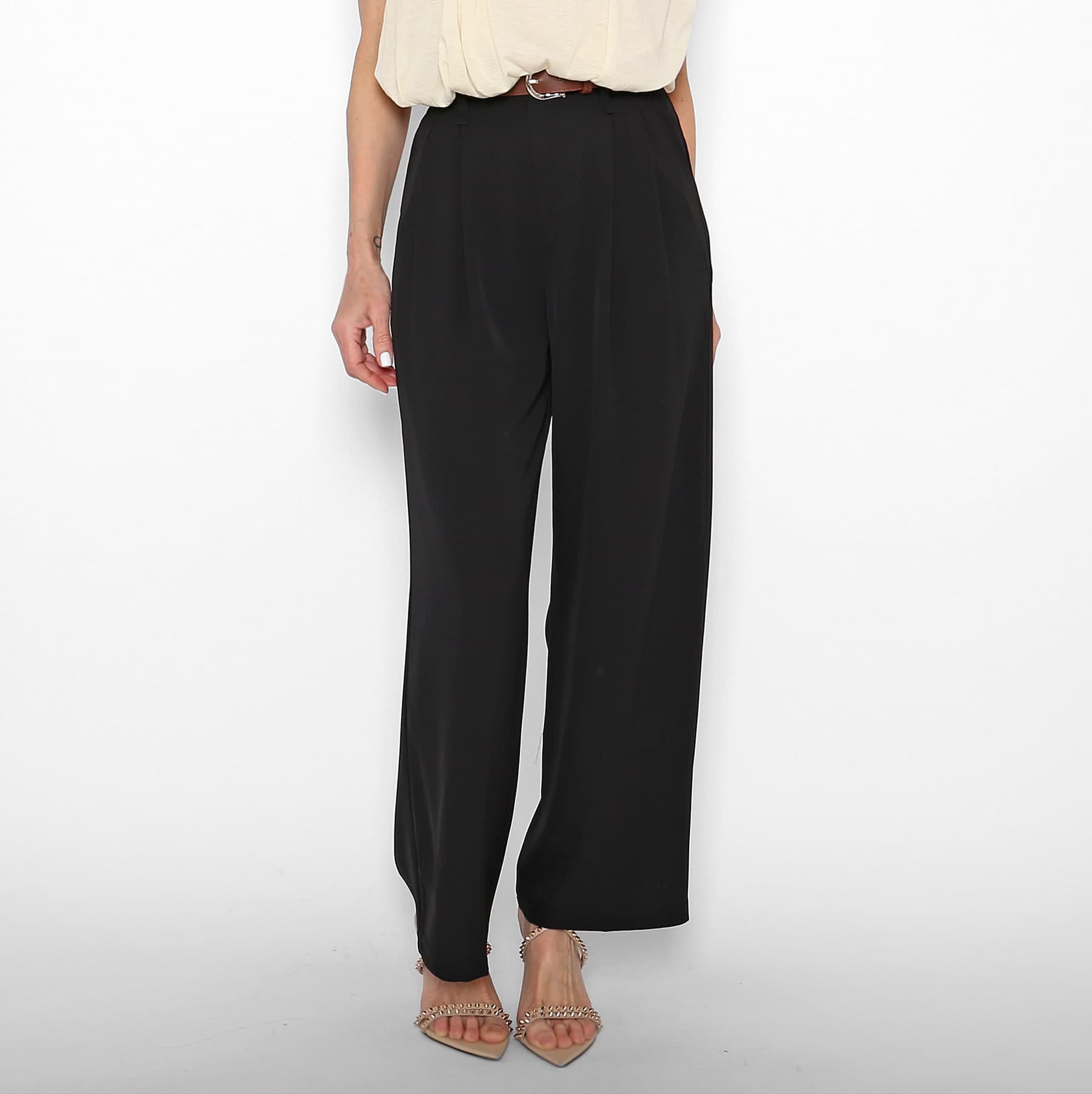 Pantalón Fluido Negro