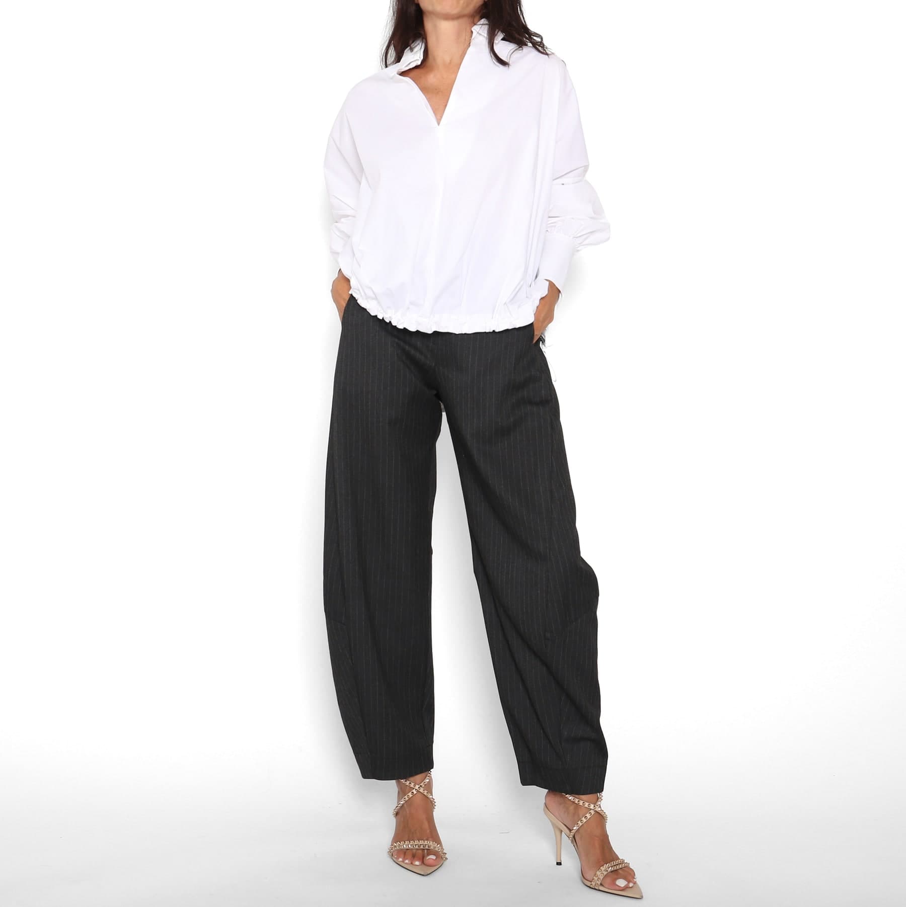 Pantalón Mil Rayas Gris — foto 4