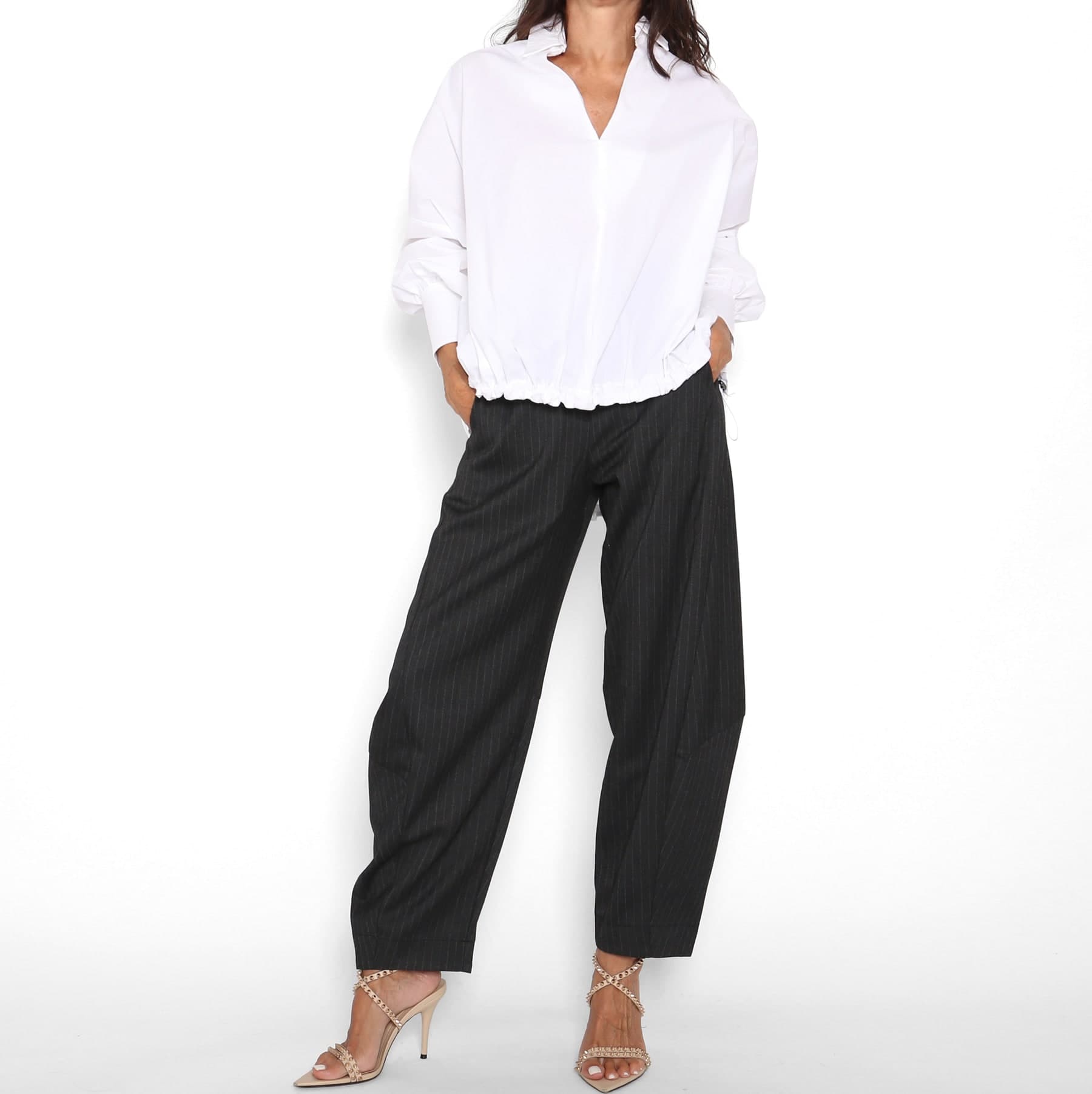 Pantalón Mil Rayas Gris — foto 3