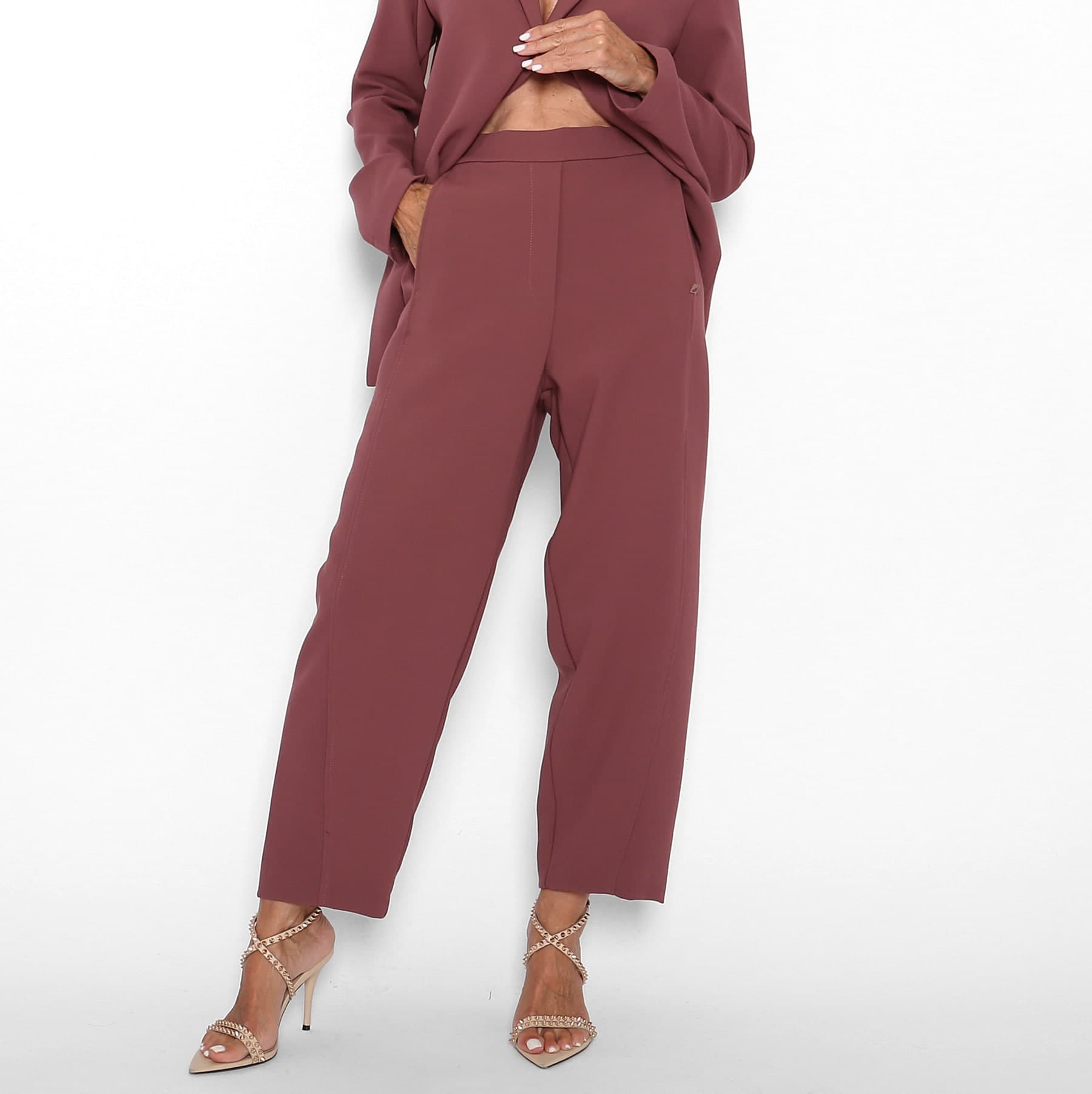 Pantalón Traje Malva empolvado