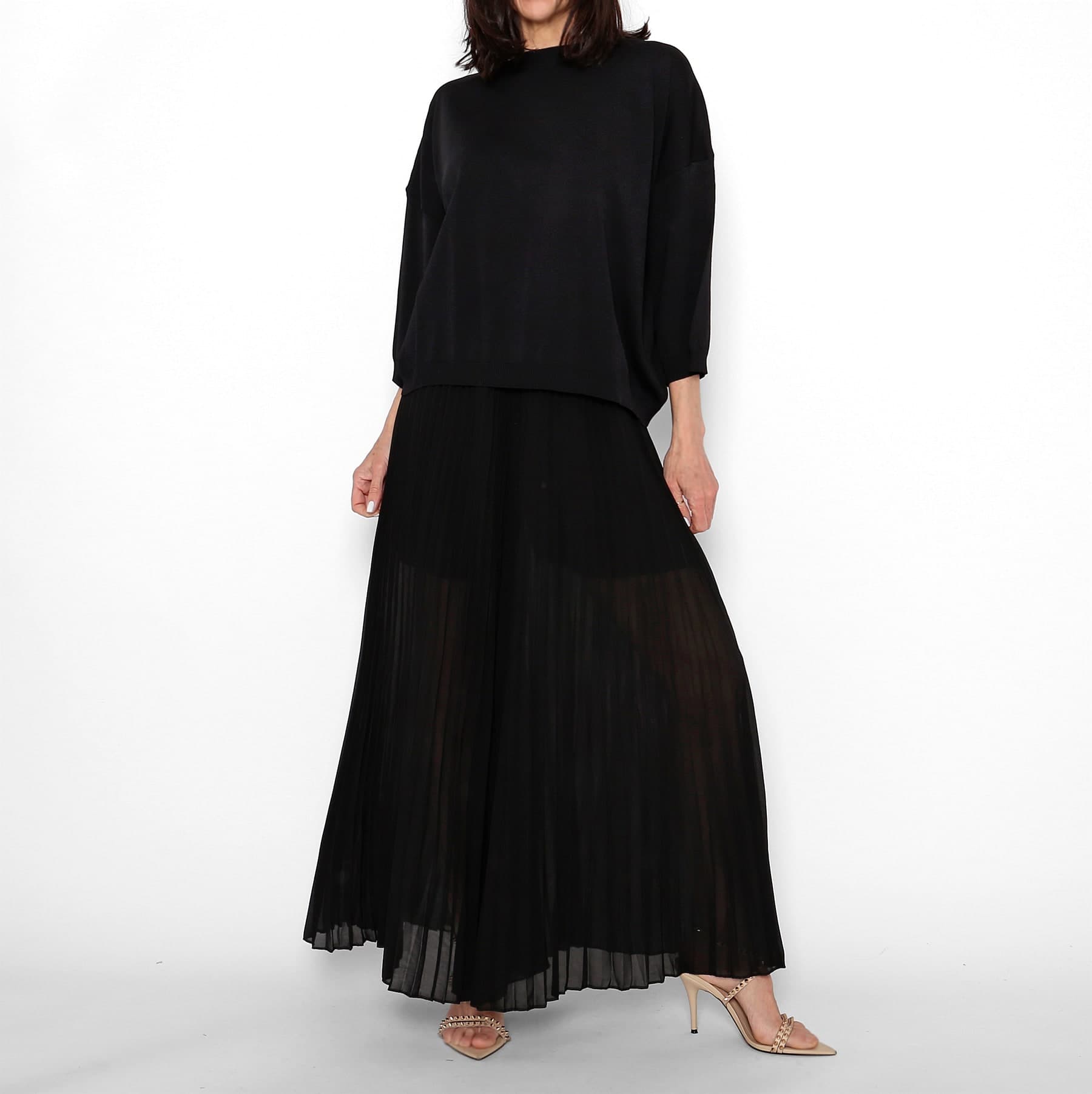 Set Plisado Negro