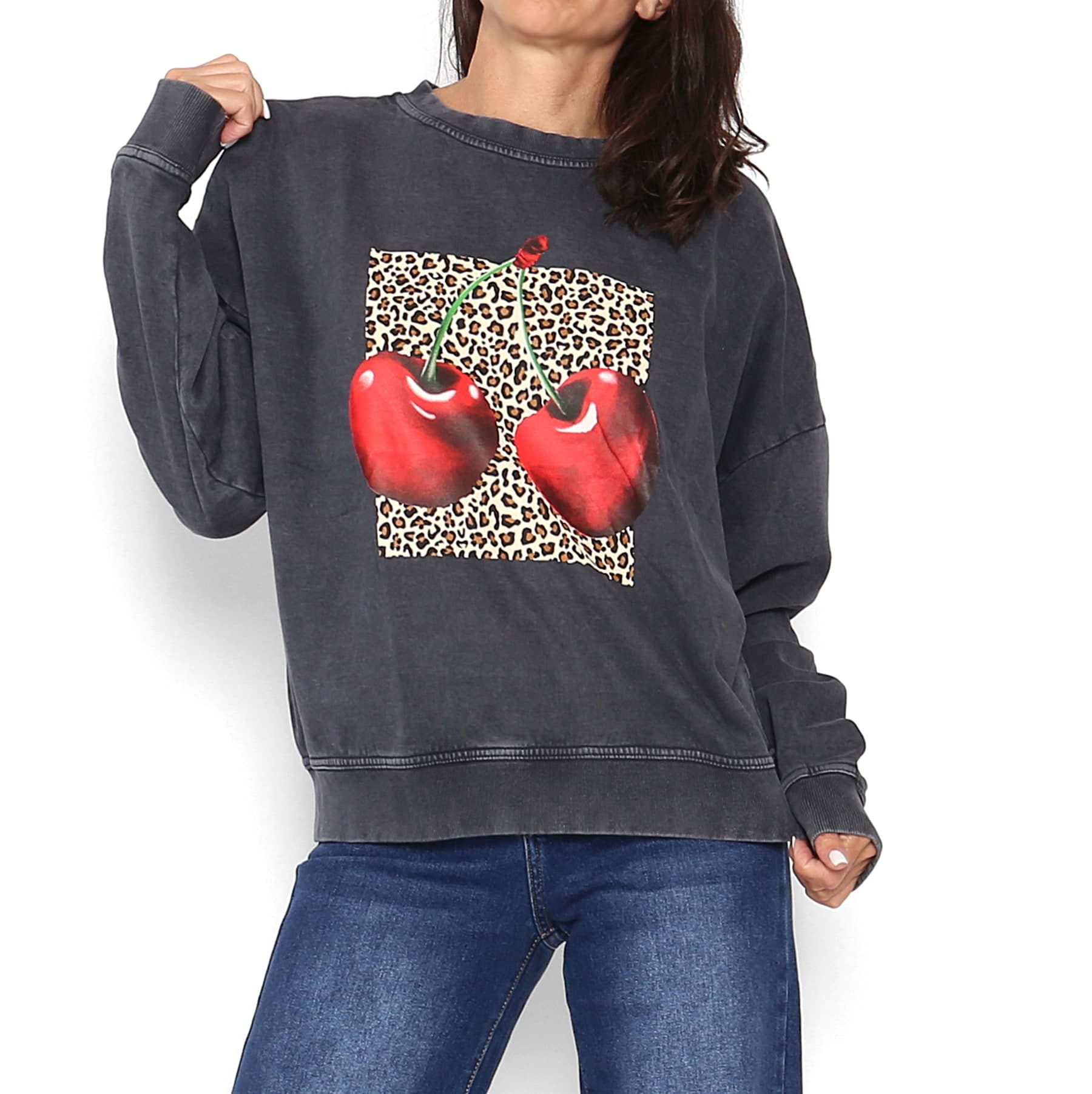 Sudadera Cherry Negra