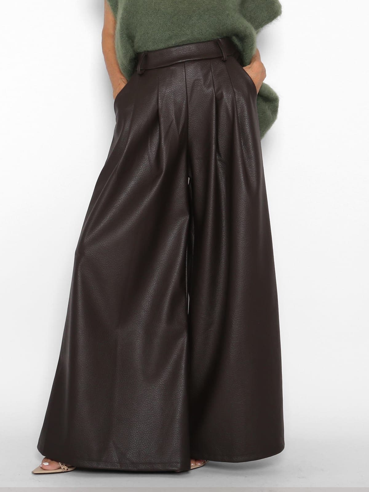 Pantalón Ecopiel Chocolate