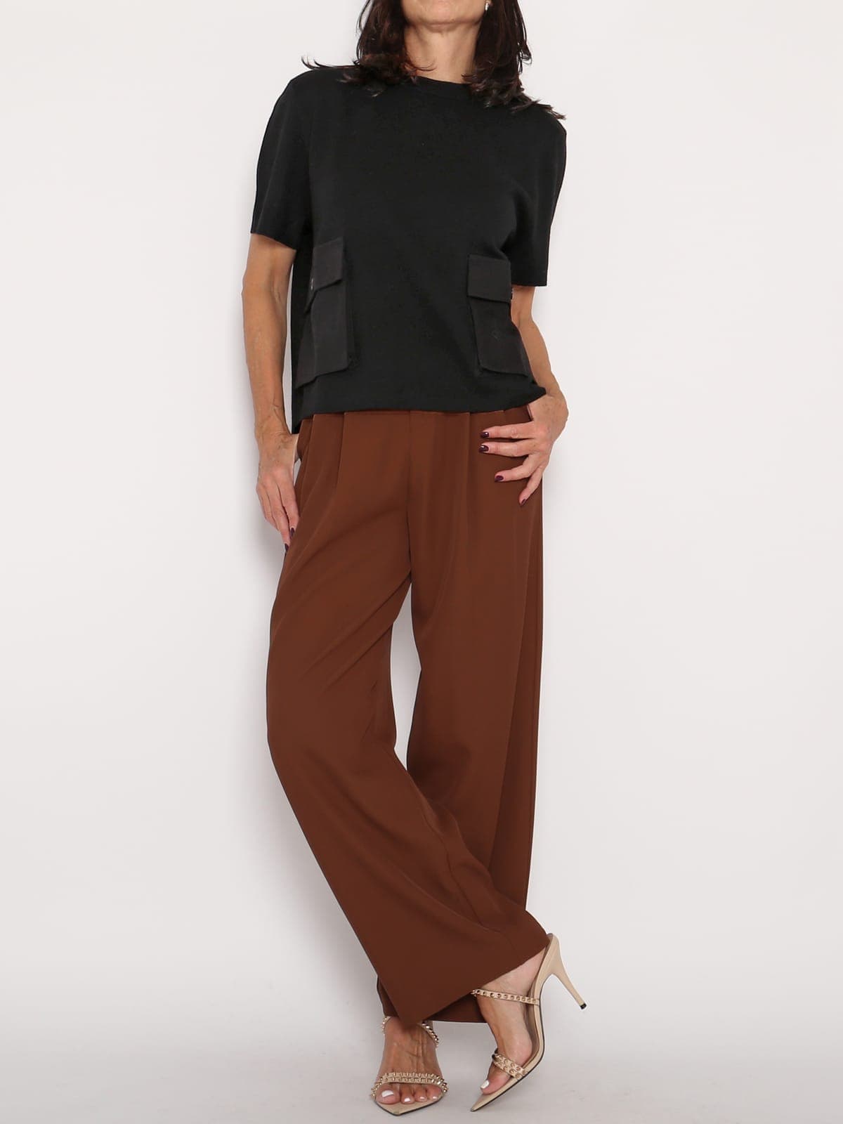 Jersey Punto Bolsillos Negro — foto 2