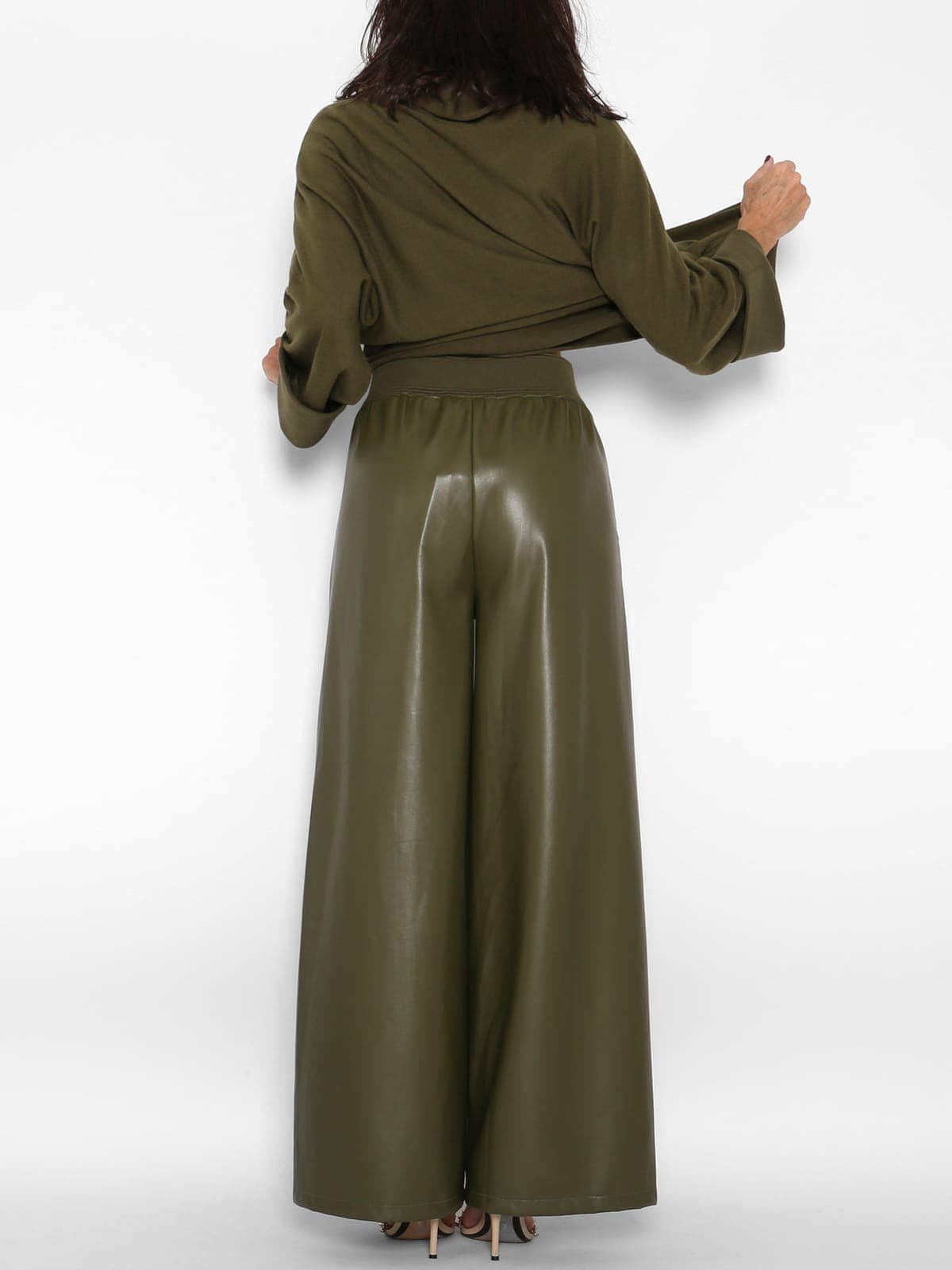 Pantalón Ecopiel Caqui — foto 2