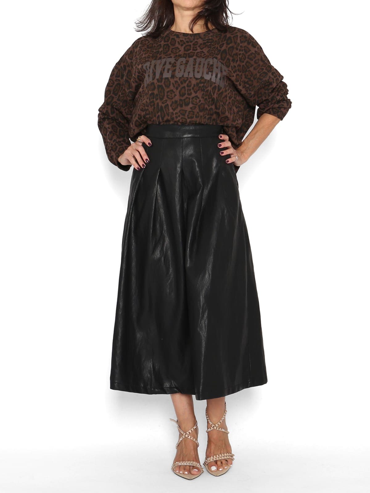 Falda Ecopiel Negra — foto 4