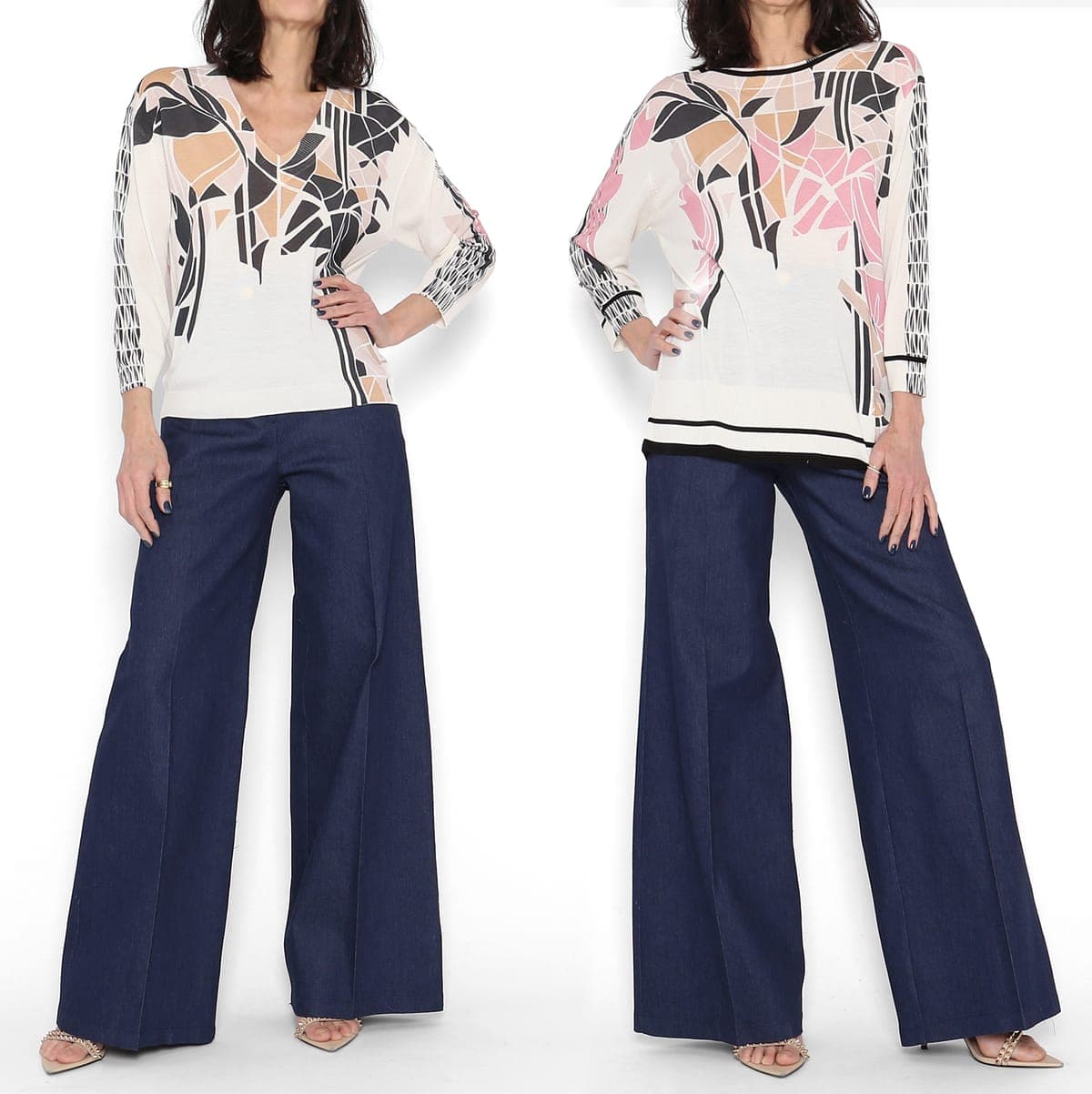 Jersey Abstracto Barco Reversible