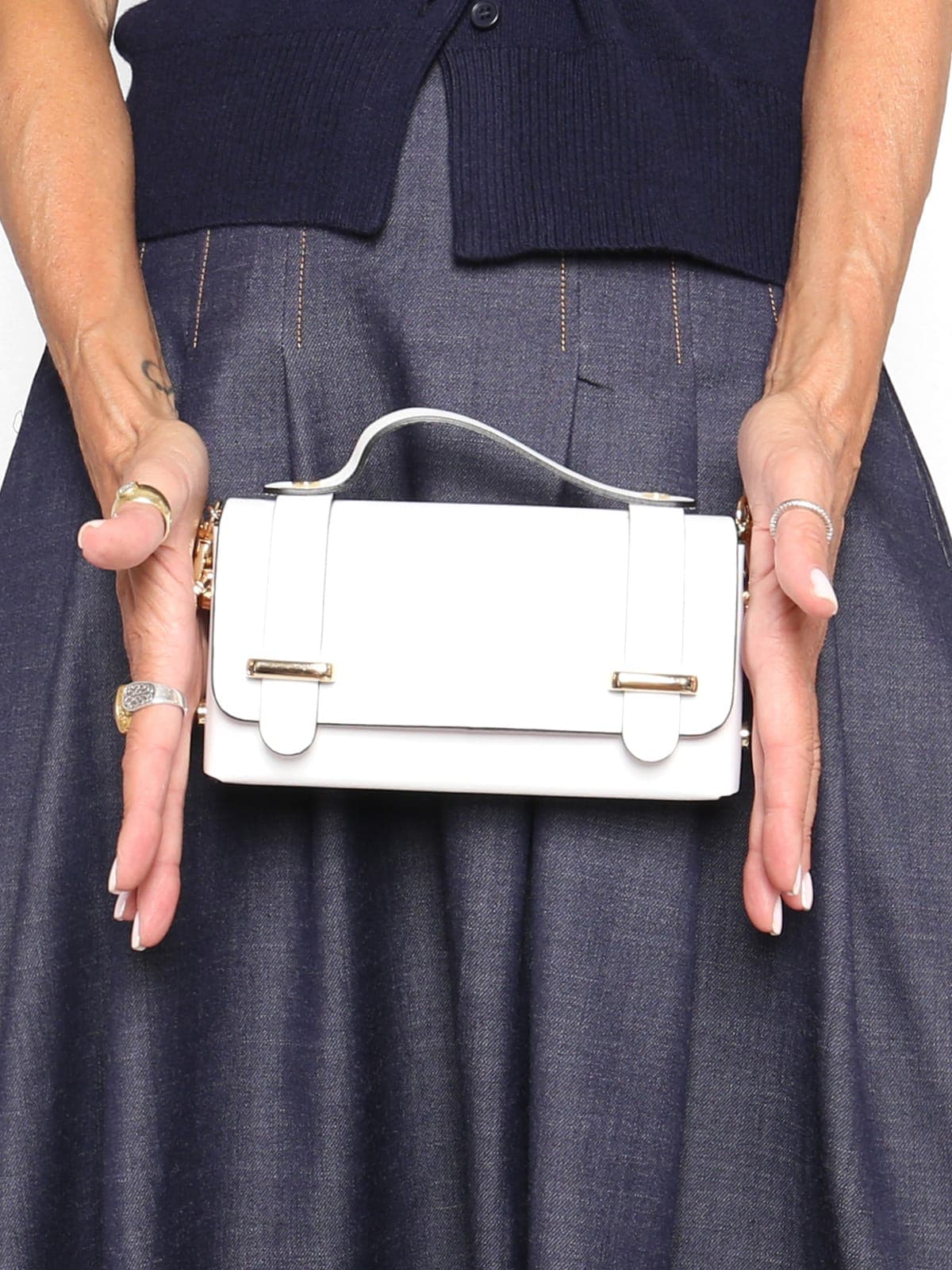 Bolso Mini Piel Blanco