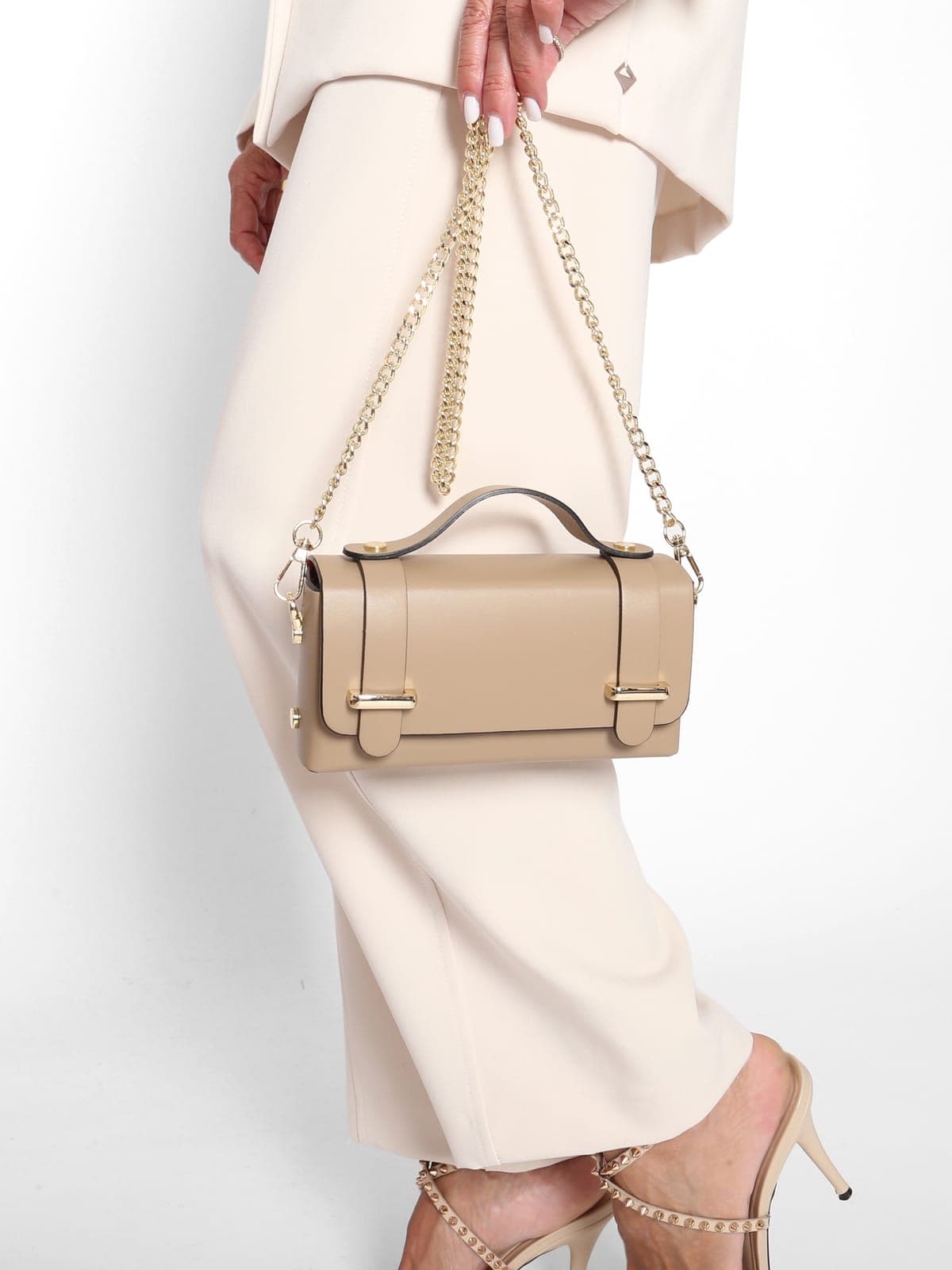 Bolso Mini Piel Beige — foto 2